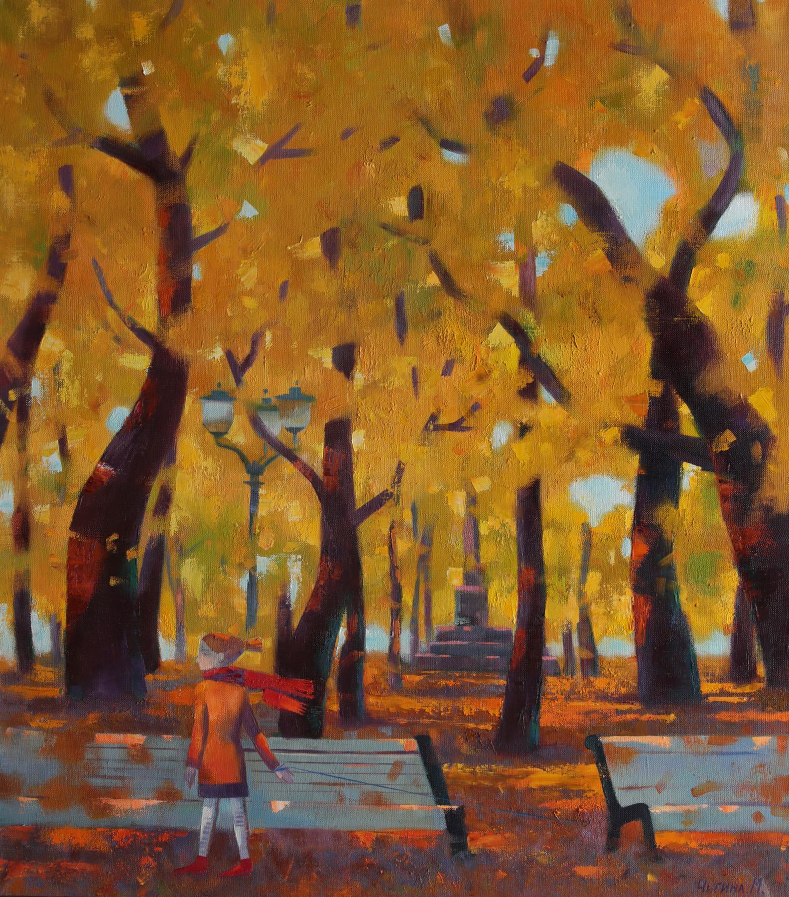 Autumn. Original modern art painting
