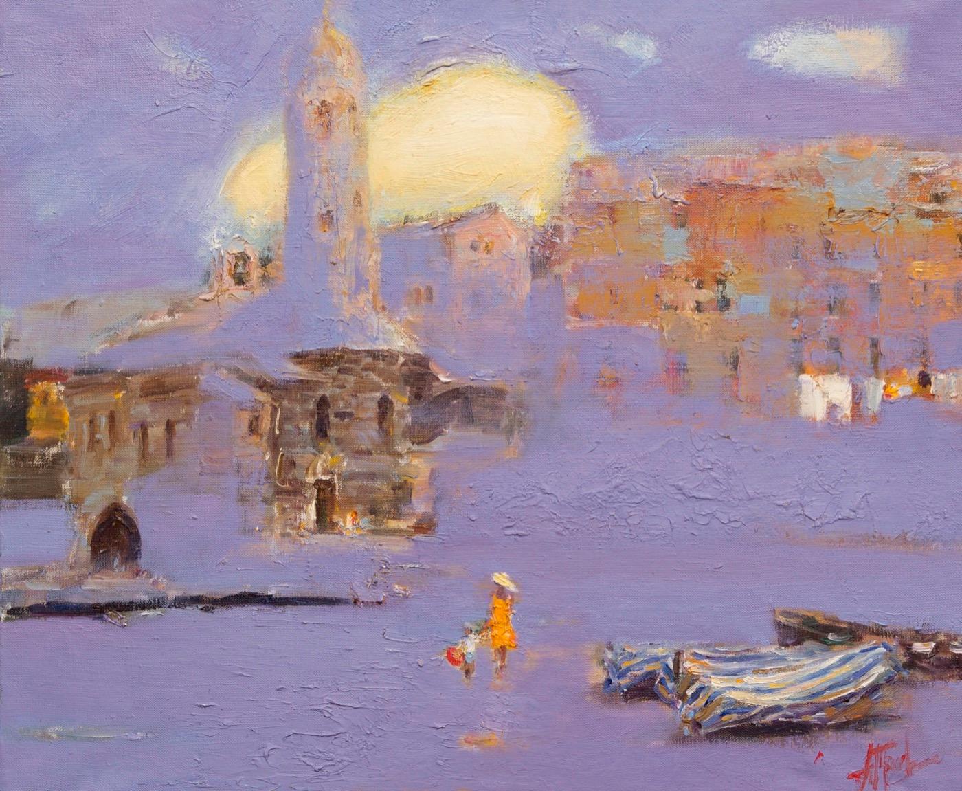 Ligurian sun. Original modern art painting