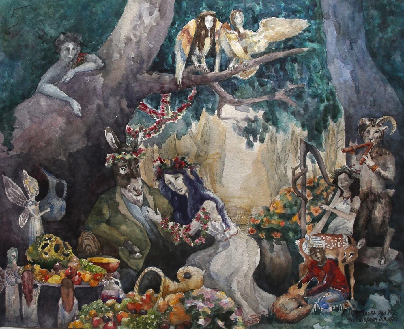 Mizailova A. Original modern art painting