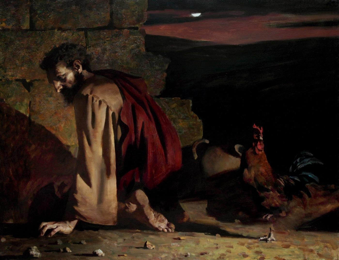 St. Peter's tears. Original modern art painting