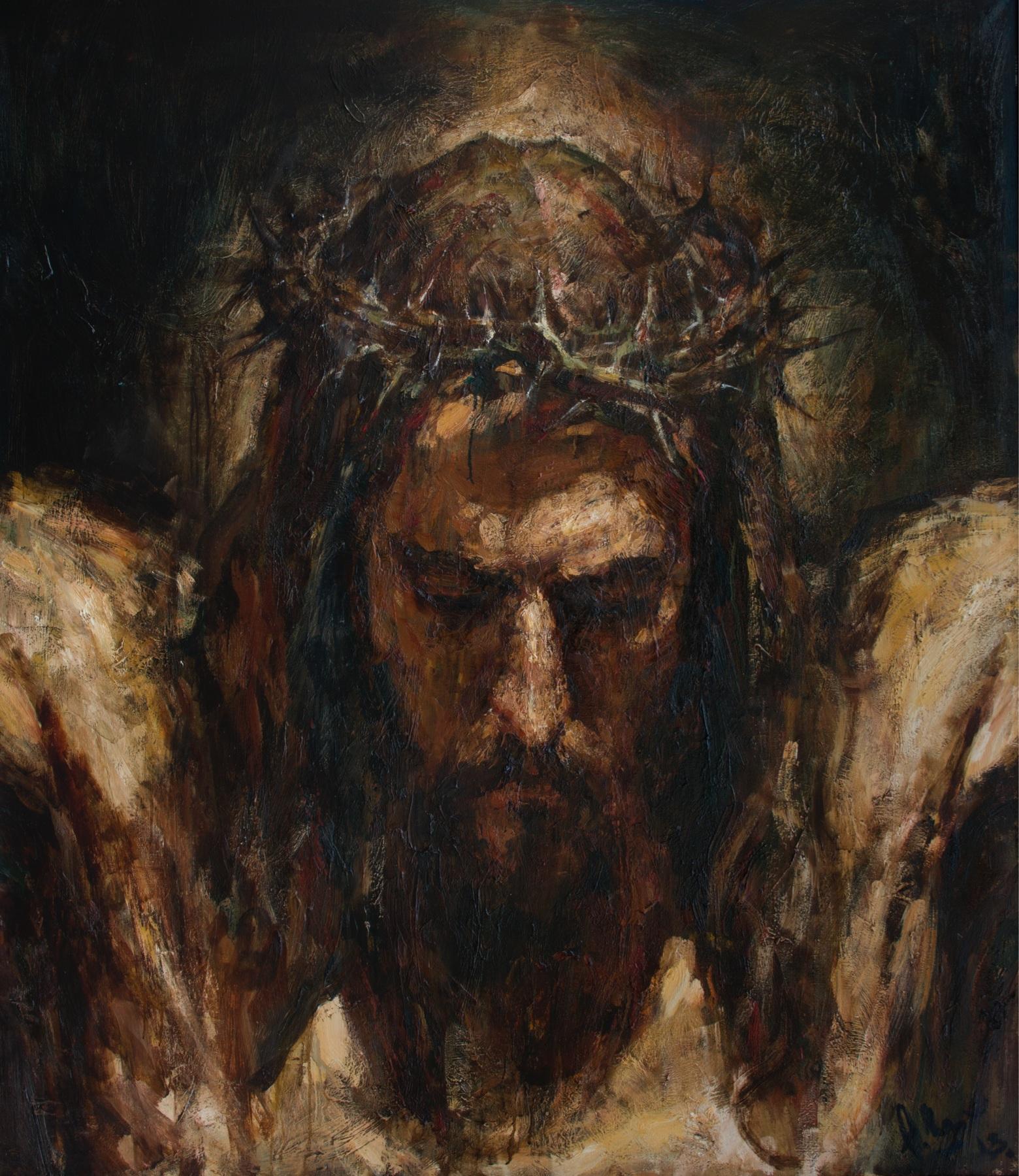 Crucifix.. Original modern art painting