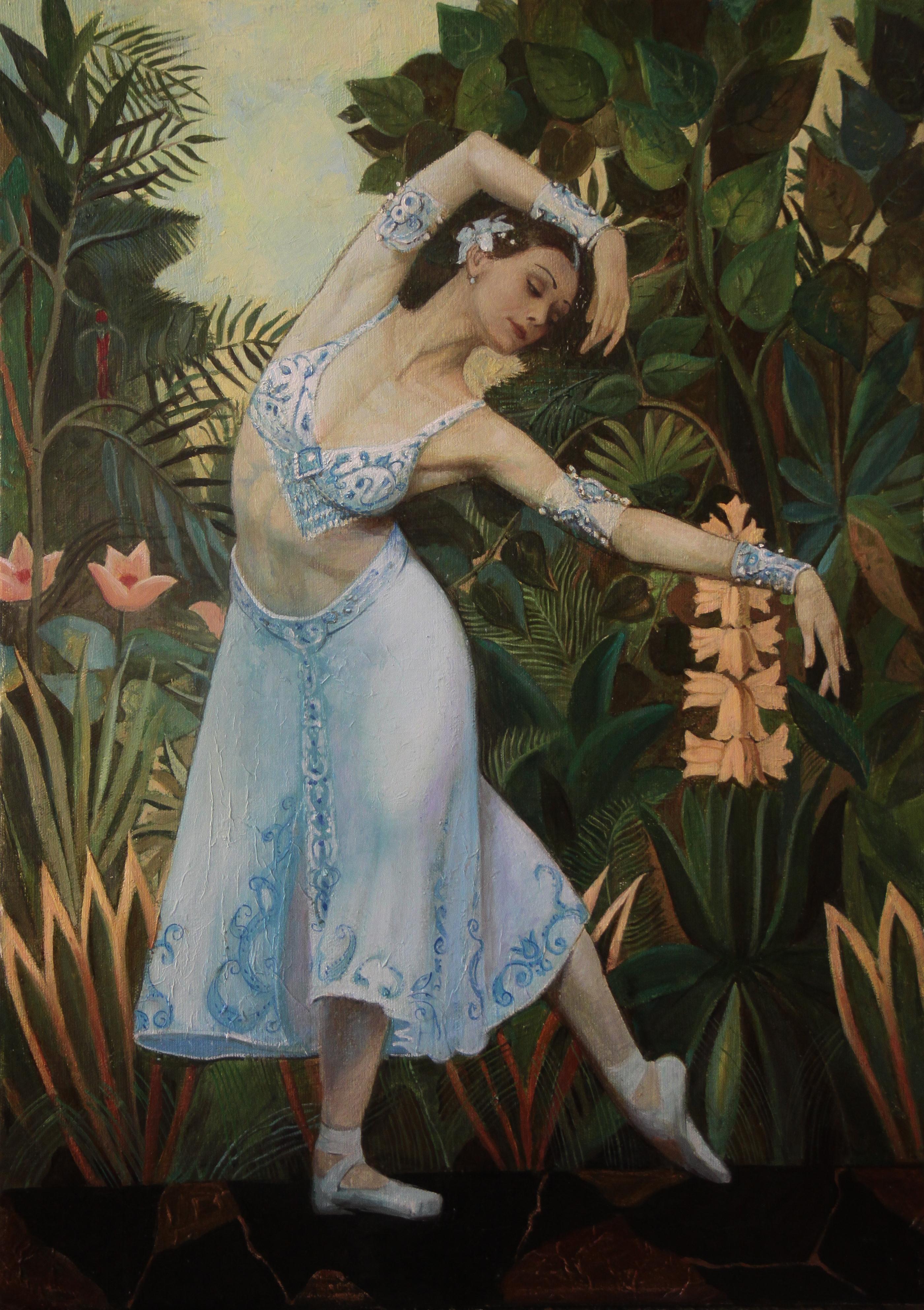 "Nikia" ballet "La Bayadere" by U. Lopatkina. Original modern art painting