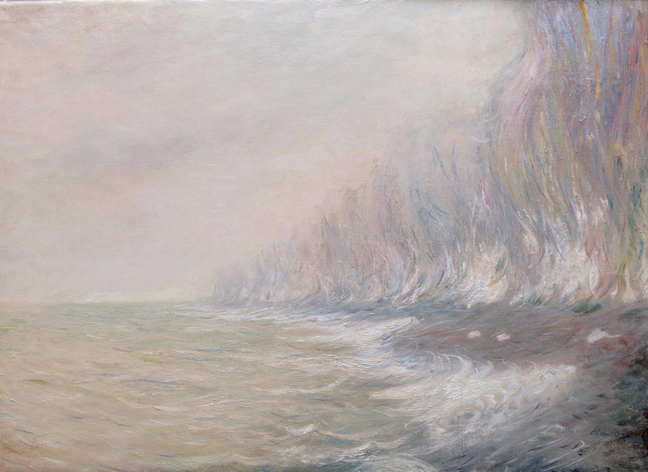Copy Claude Monet Effet de Brouillard près de Dieppe, 1882. Original modern art painting