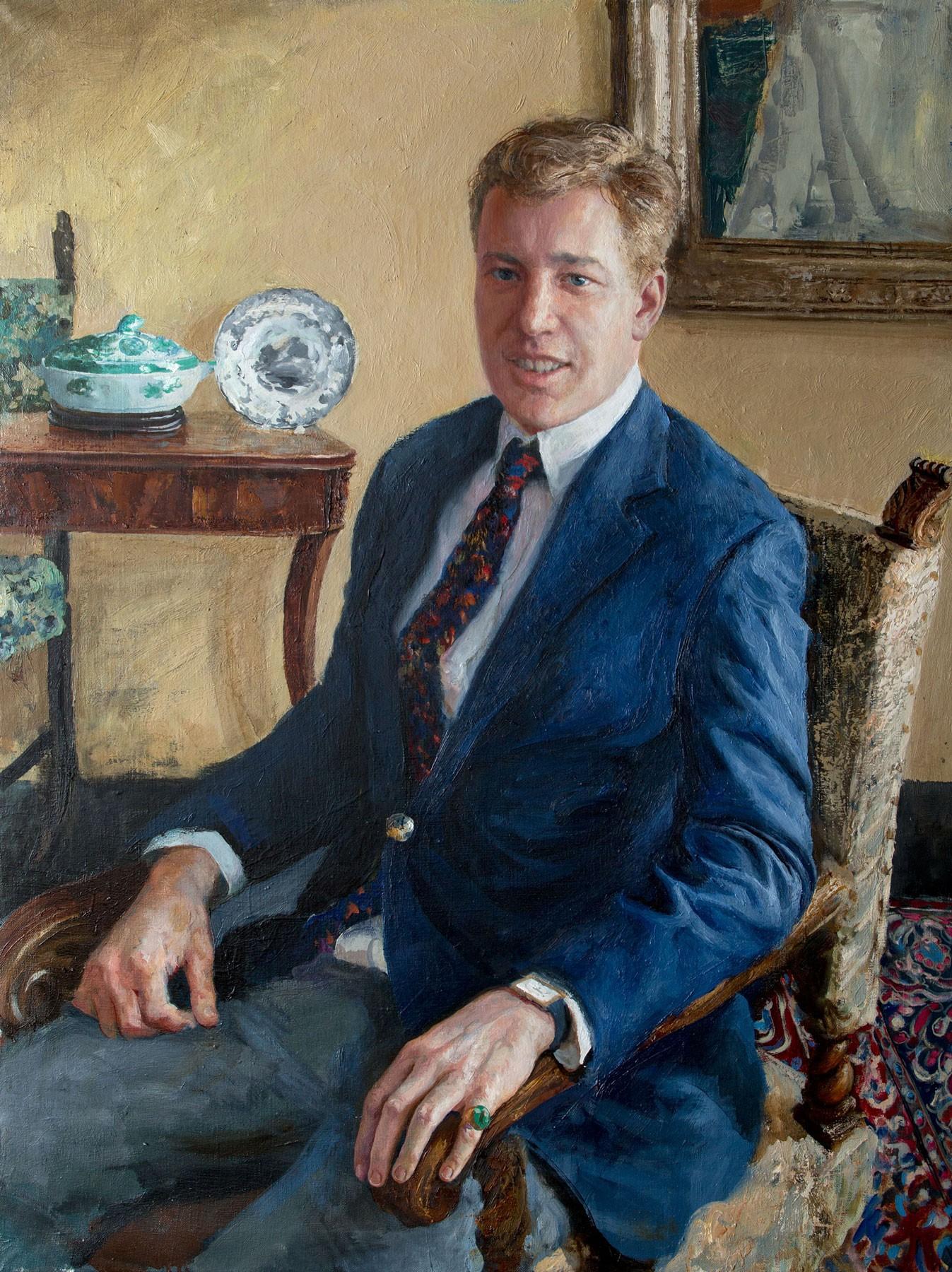 2014. Portrait of Peter C. Mark. Original modern art painting