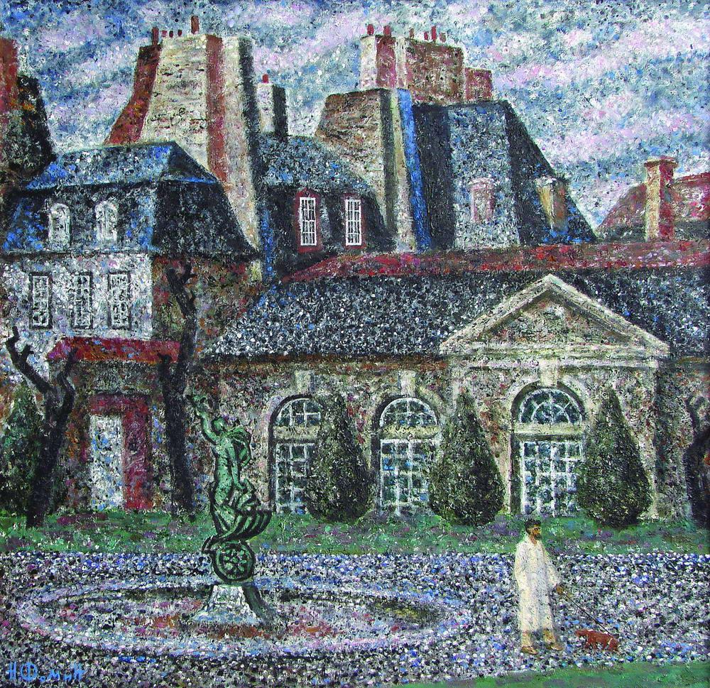 Paris. Mare area. Original modern art painting