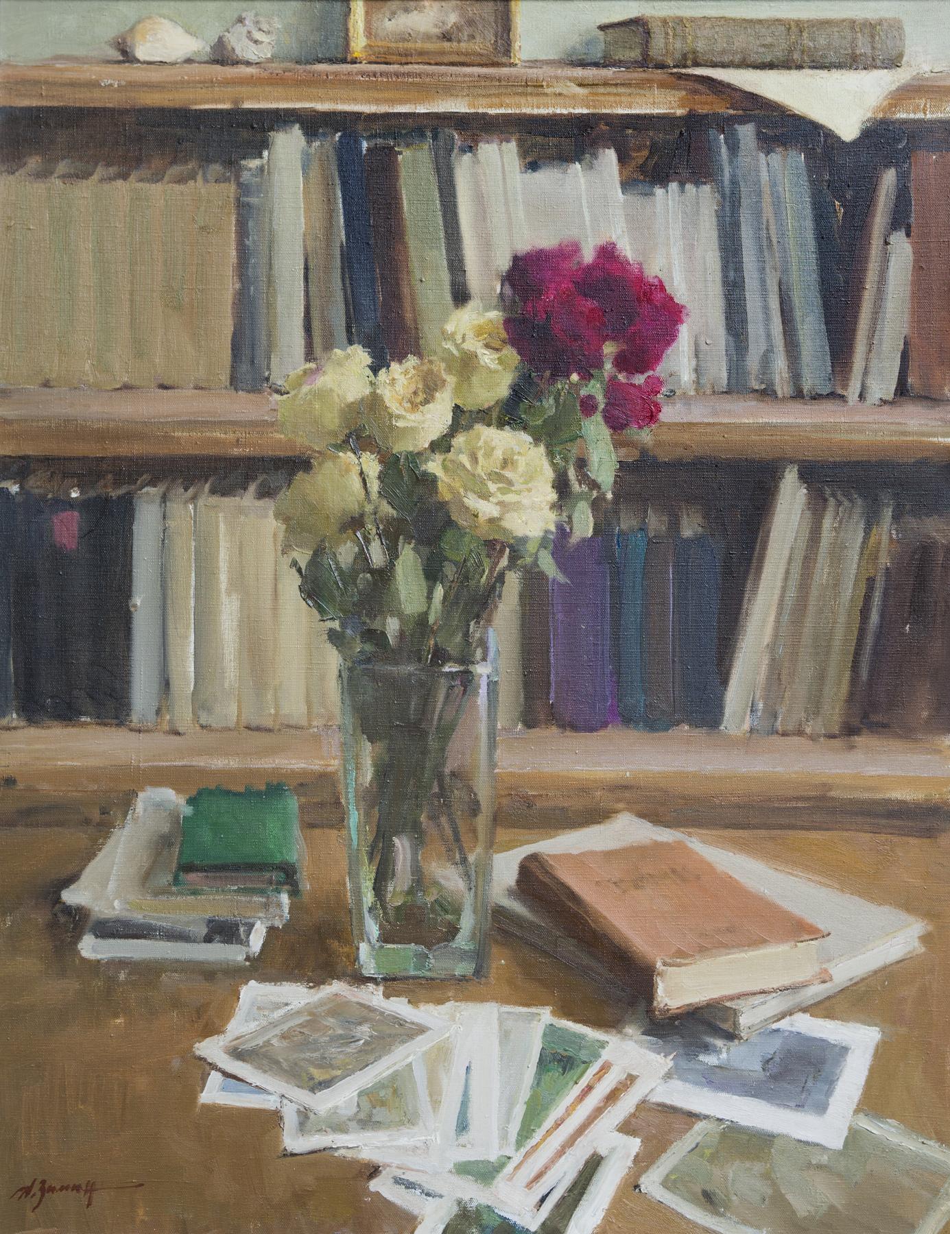 Натюрморт с книгой. Original modern art painting