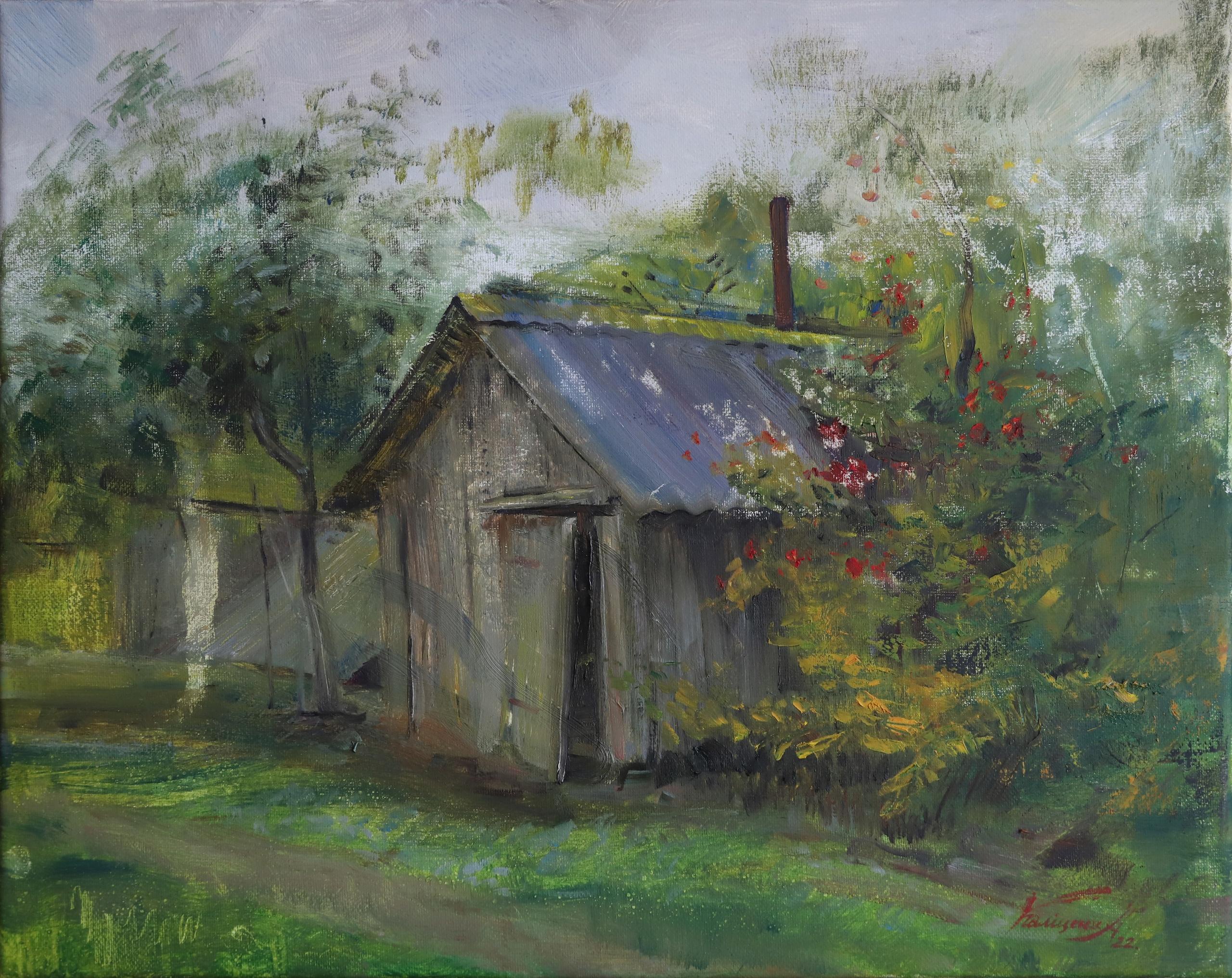 Where the boiler is. 2022. Original modern art painting