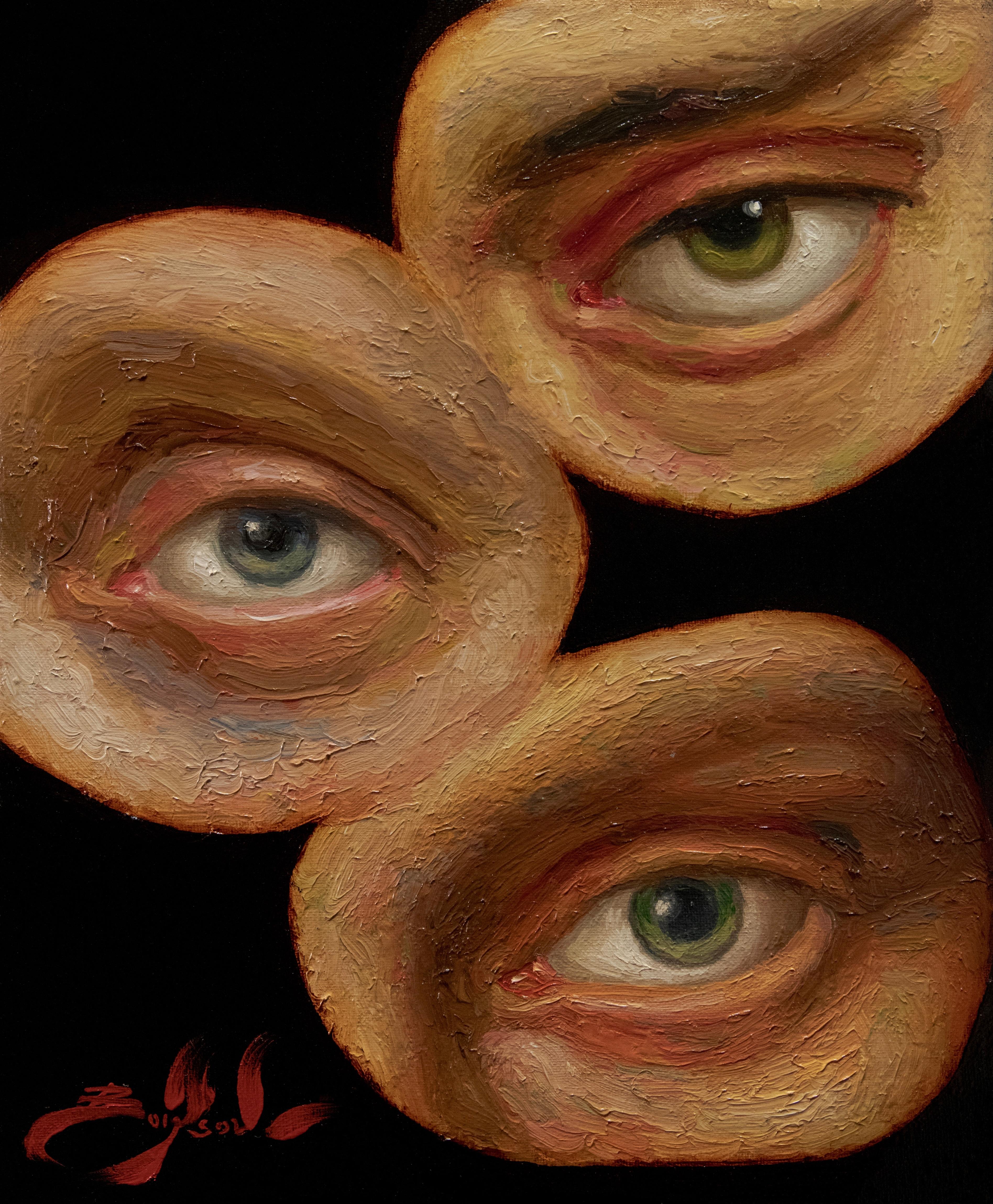"Eye Study.". Original modern art painting