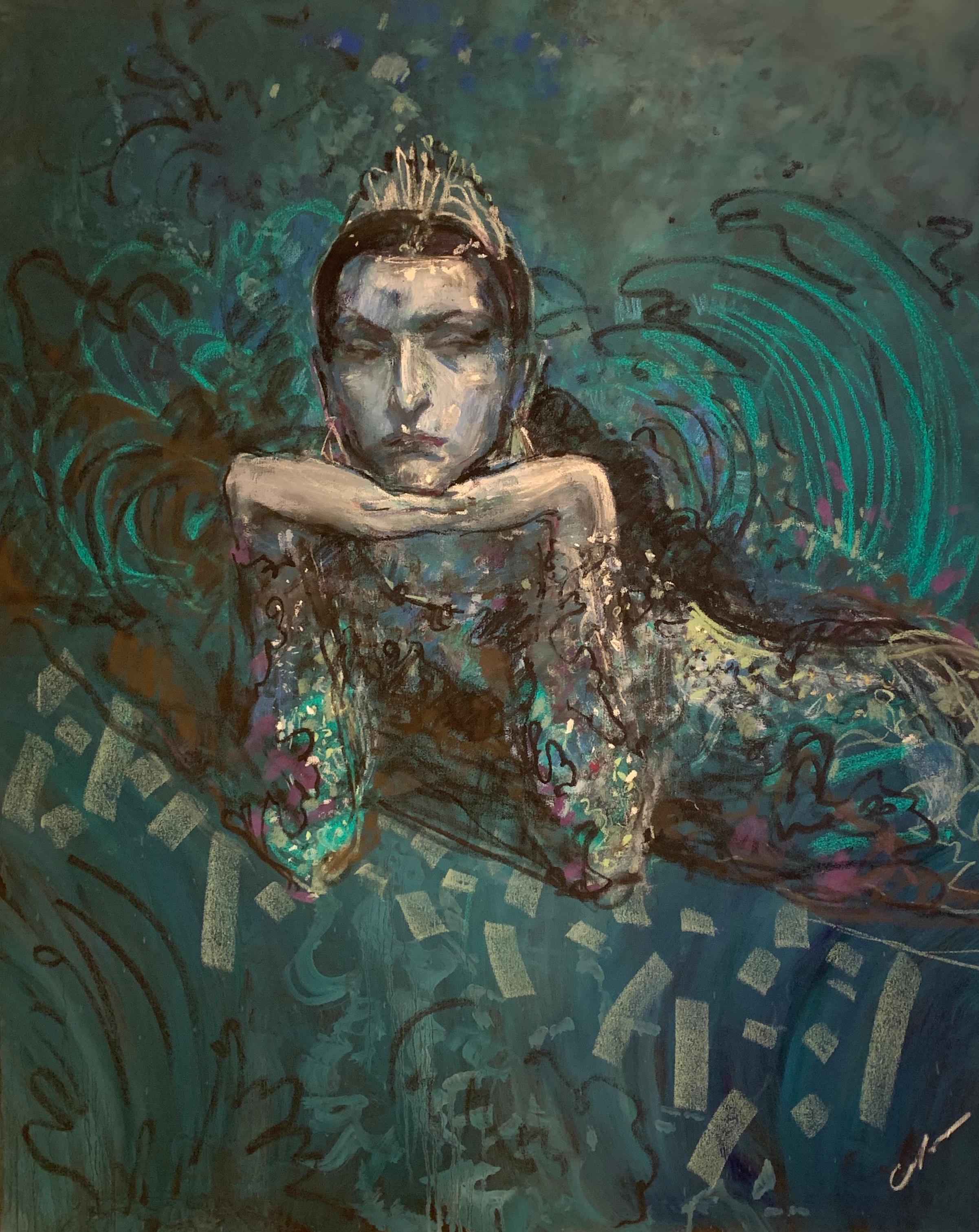 Хозяйка медной горы 2025. Original modern art painting