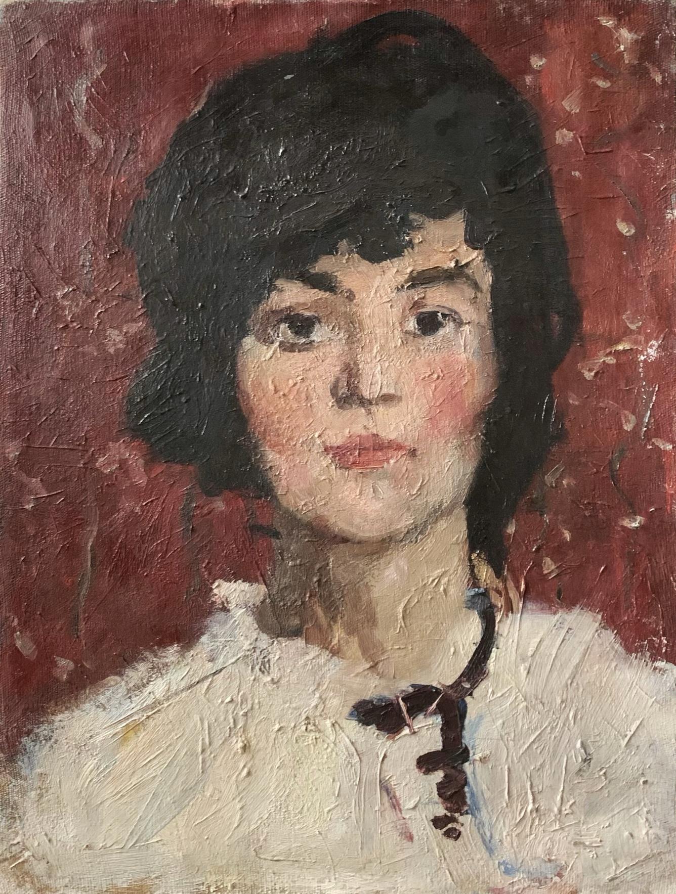 A student. Original modern art painting