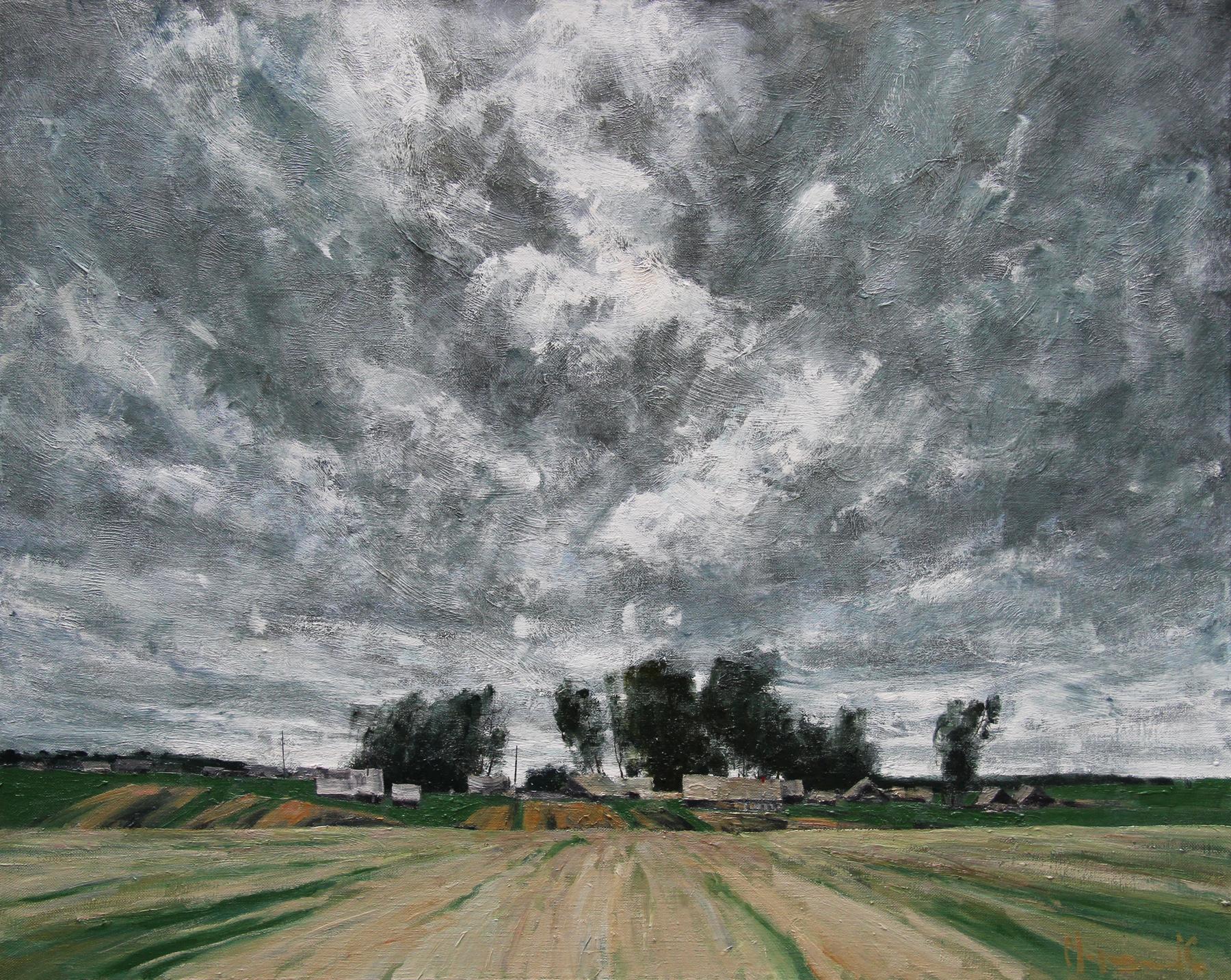 Field. Original modern art painting