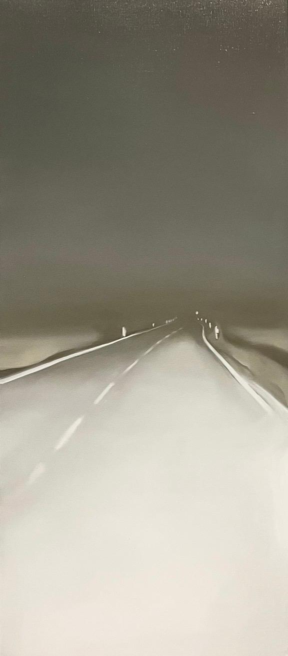 the bitterness. Escape to Barbizon. Original modern art painting