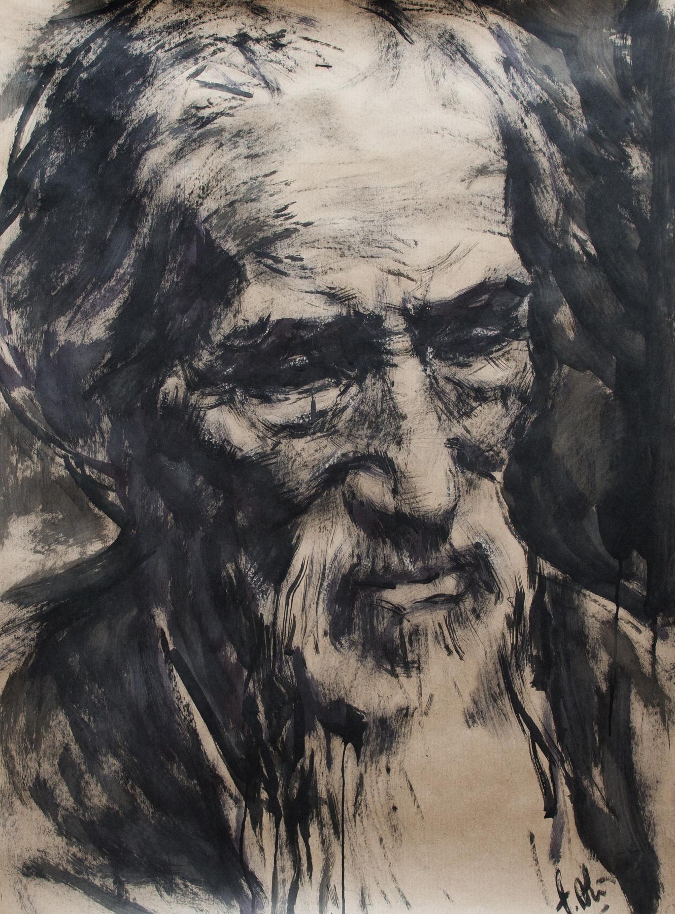 旧的. Original modern art painting