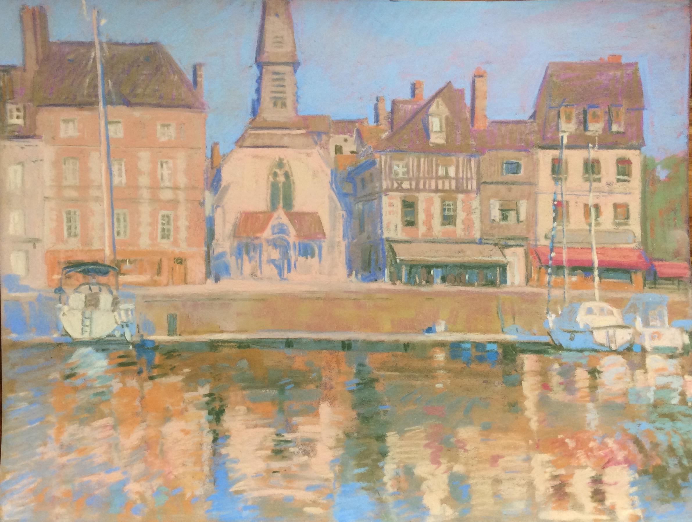 Honfleur. Normandy. Original modern art painting