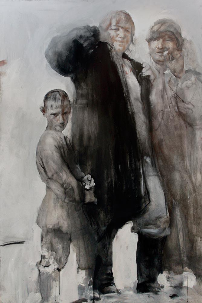 挑战战斗。 系列"忏悔节". Original modern art painting