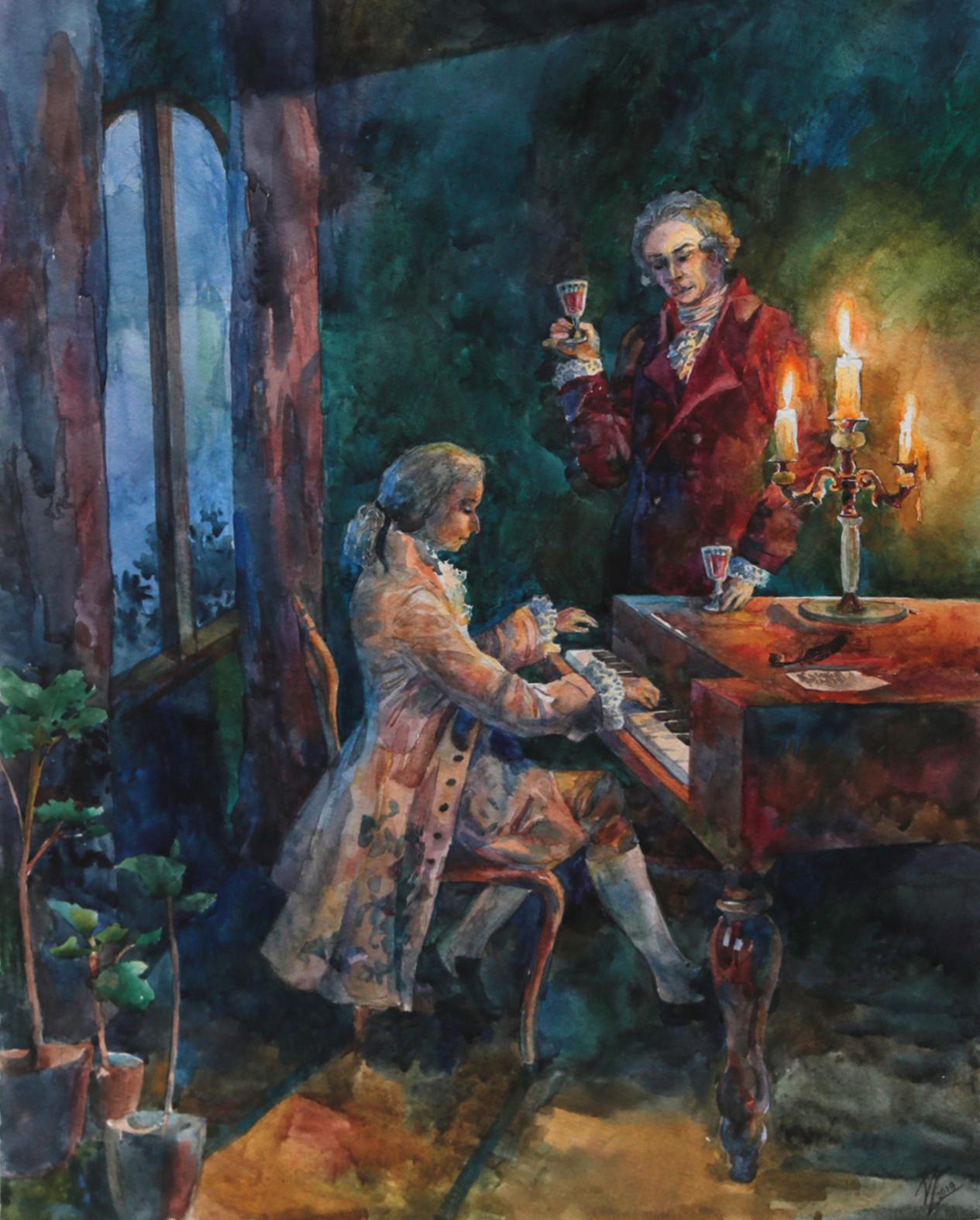 波波娃A . Original modern art painting
