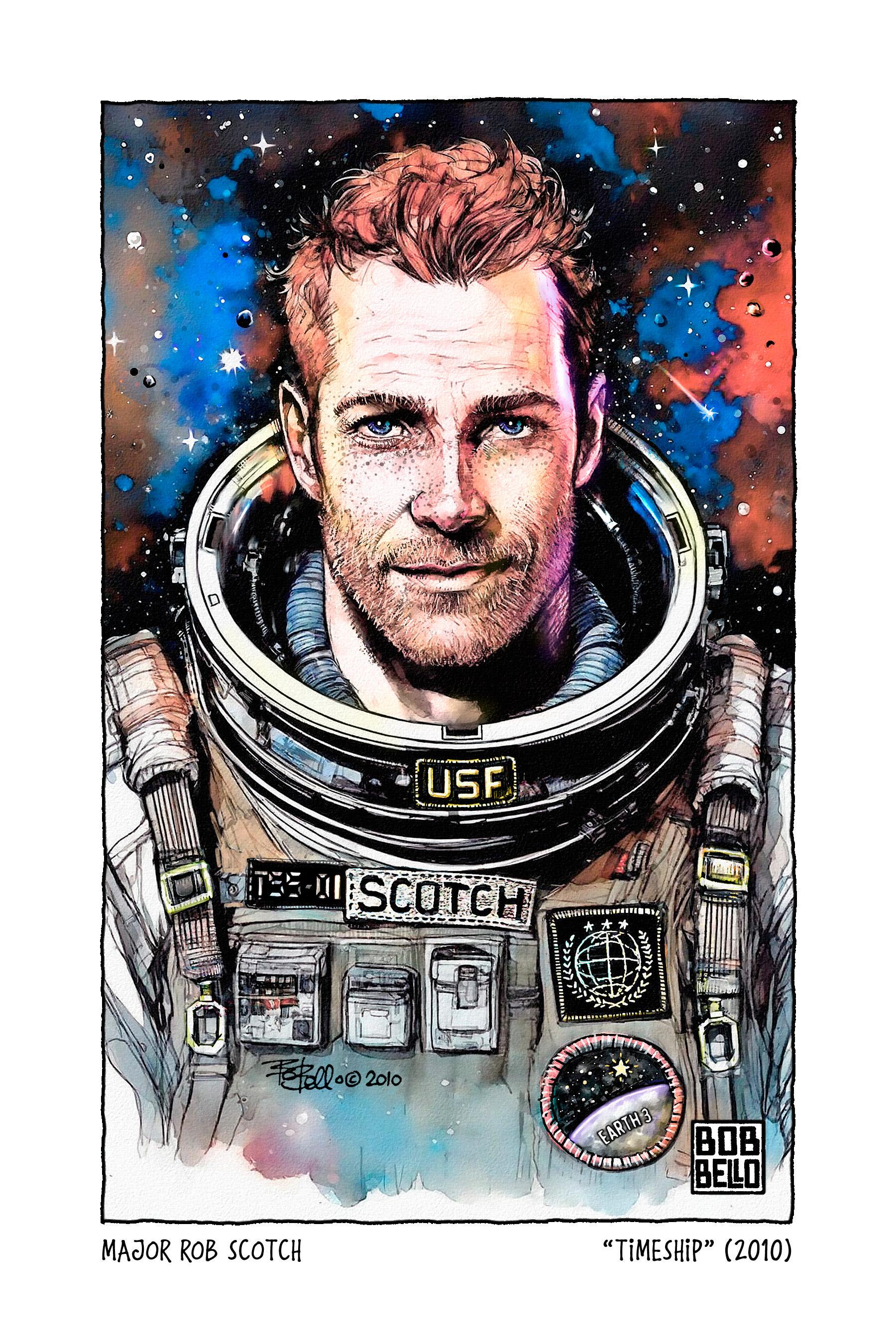 Major Rob Scotch. Original modern art painting