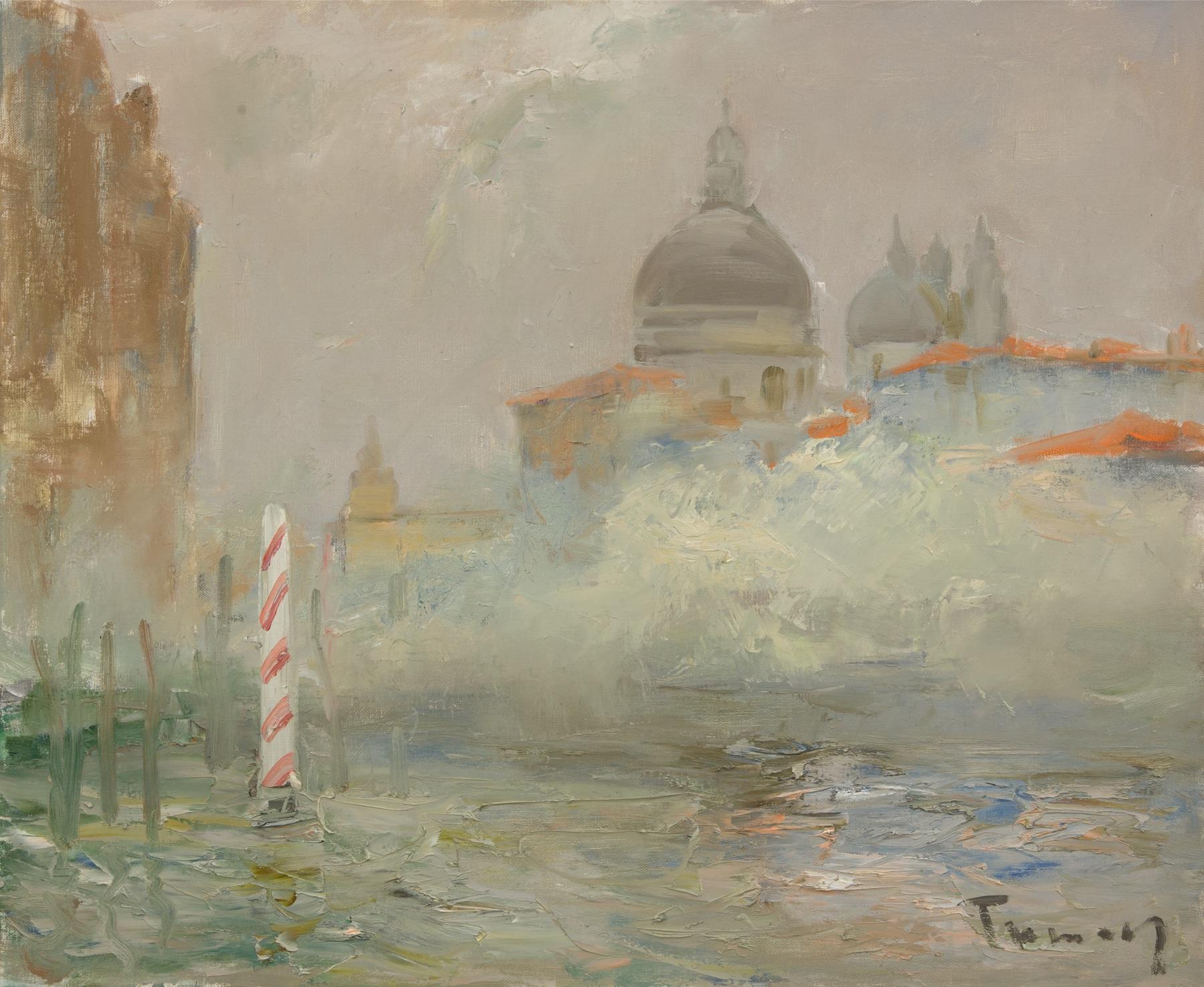 Mist in Venice. Original modern art painting