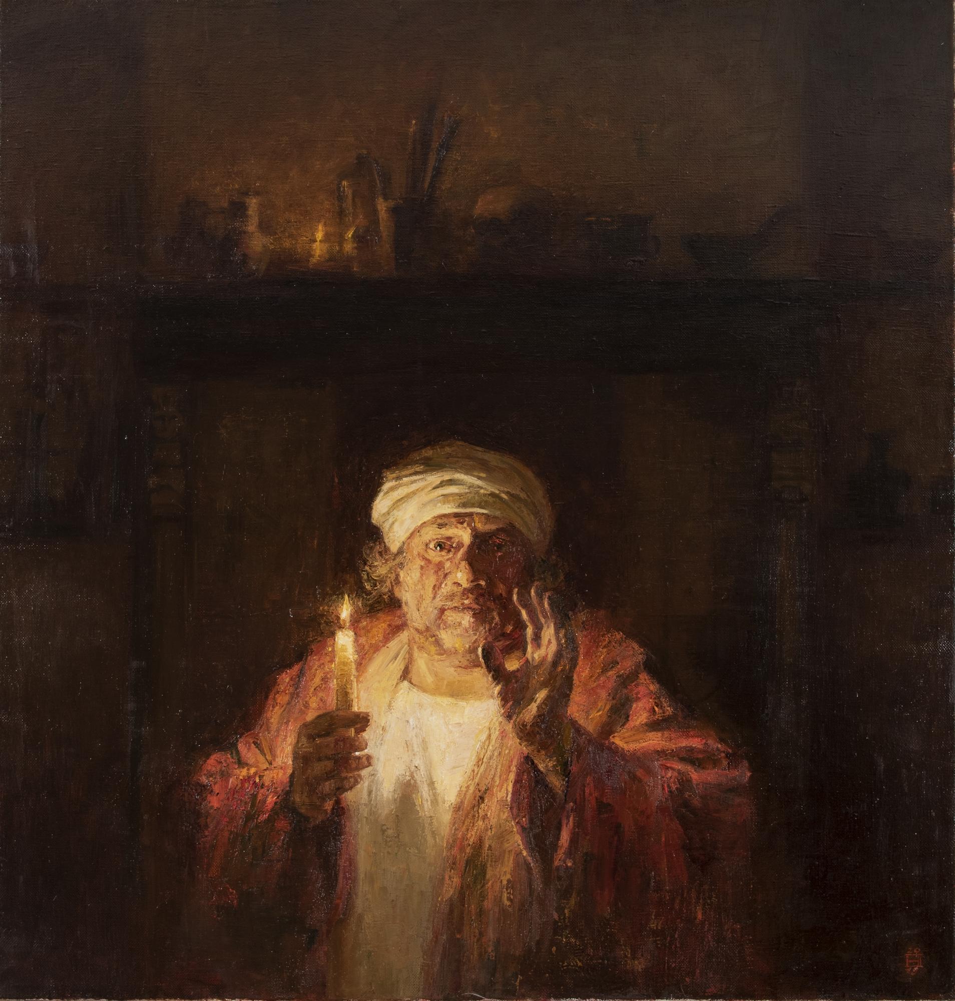 Rembrandt. Towards eternity. . Original modern art painting