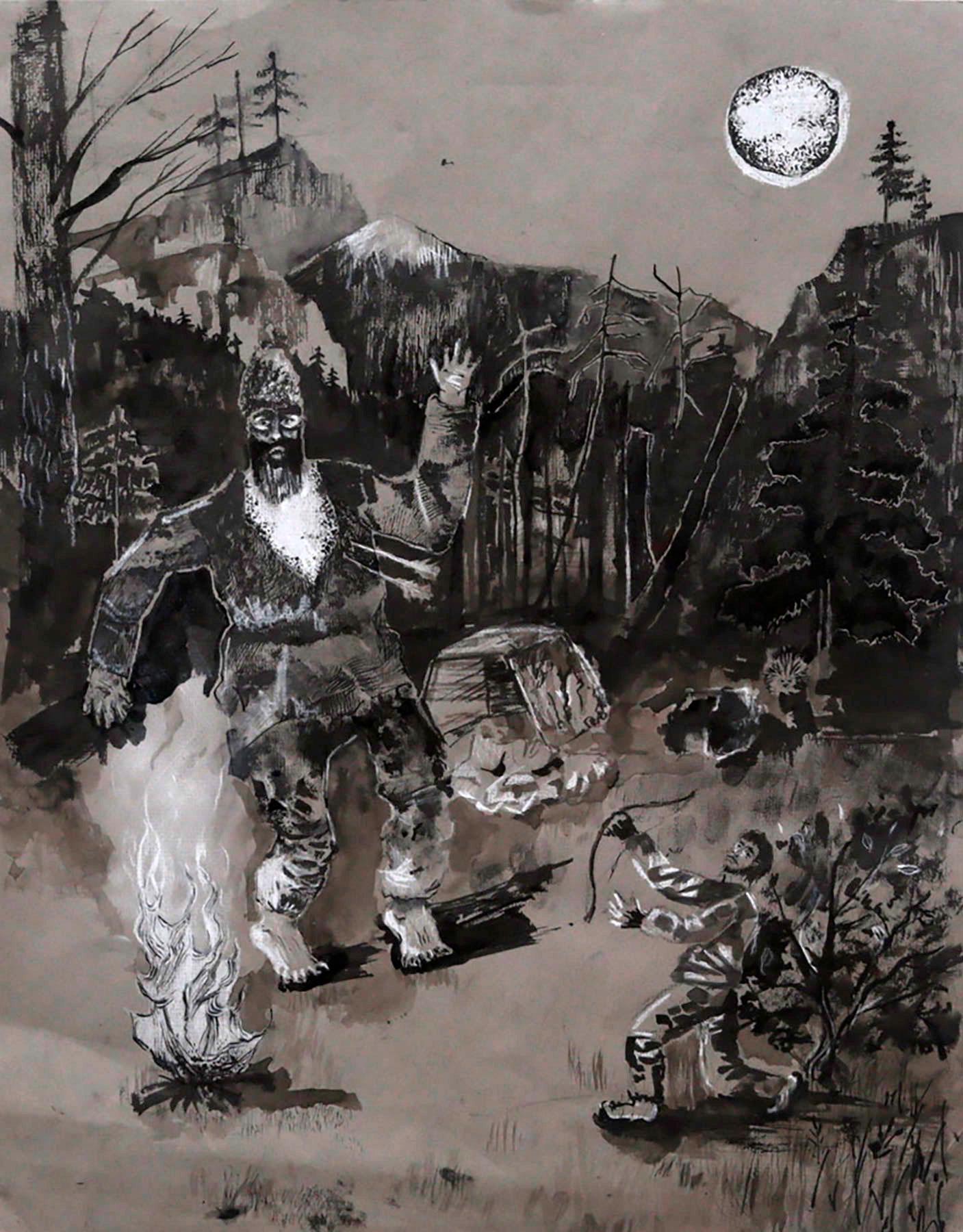 Снегирева М. Original modern art painting