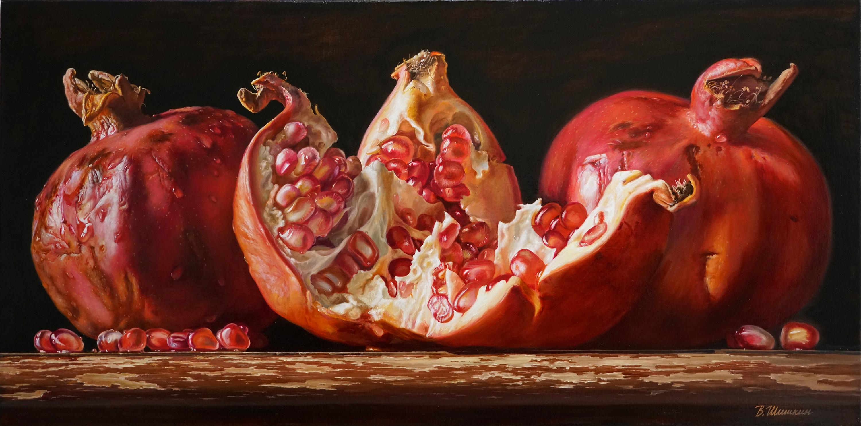 Pomegranates. Original modern art painting