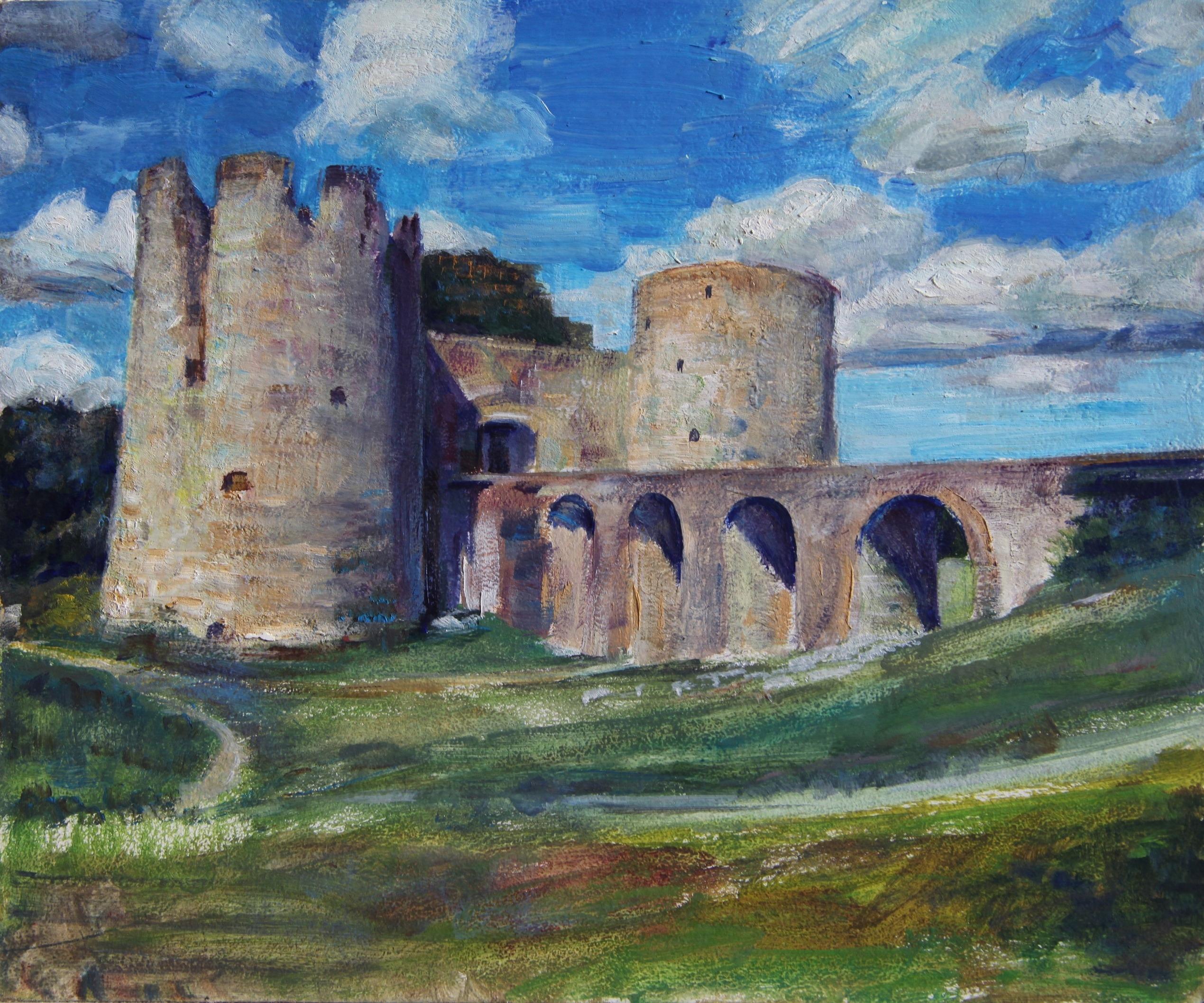 Koporskaya Fortress. 2018. Original modern art painting