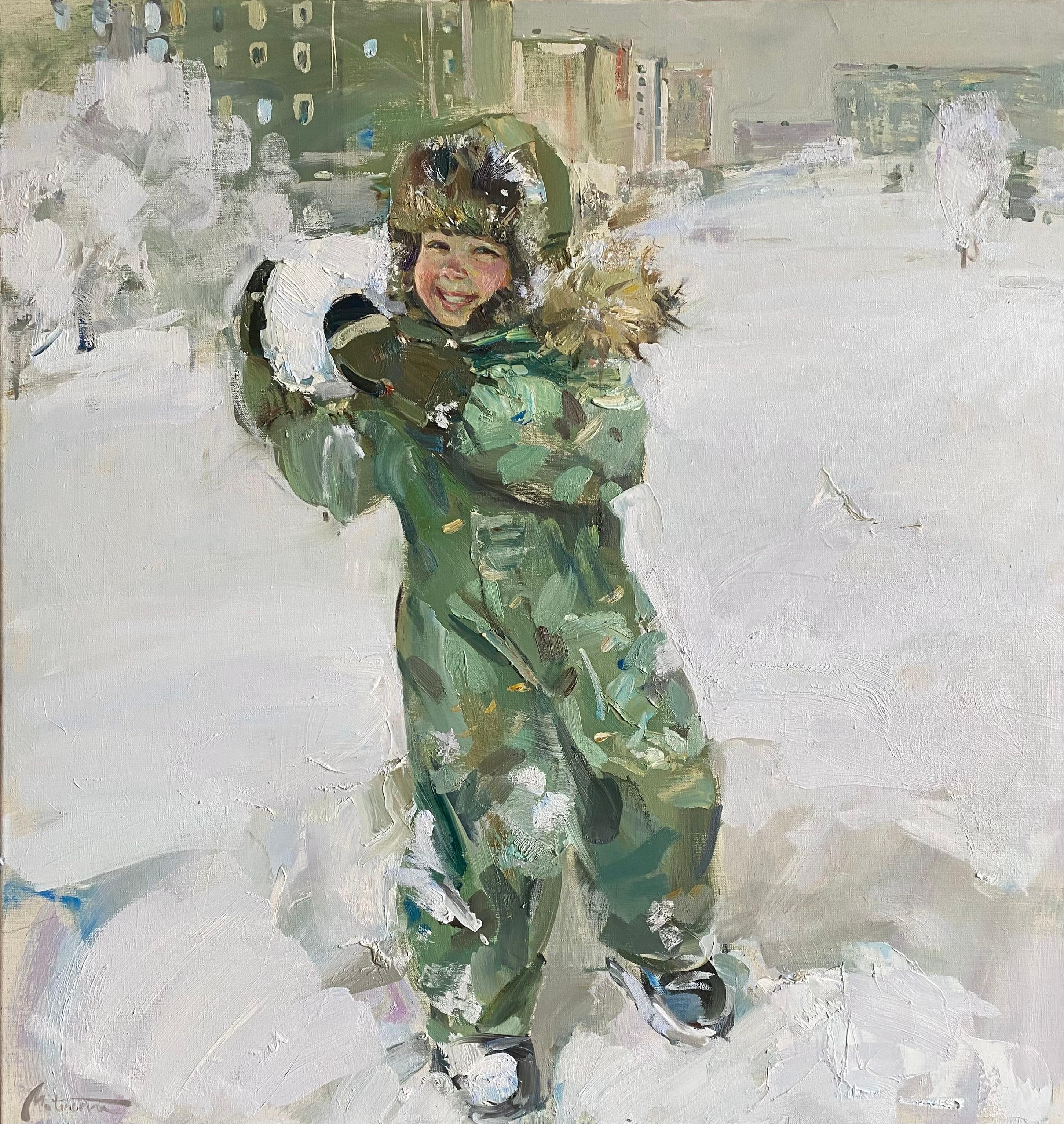 Murinsky doy. Original modern art painting