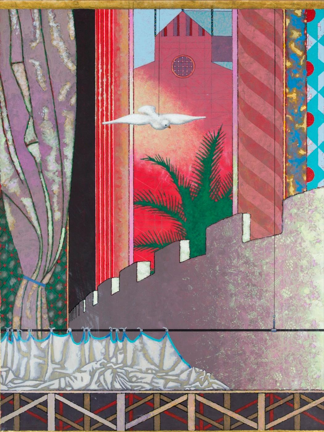 中场休息. Original modern art painting