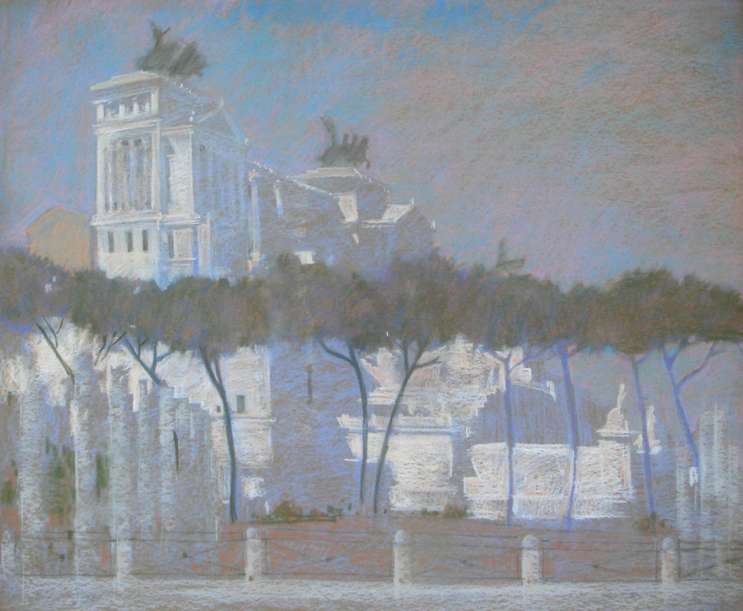 Rome. Original modern art painting