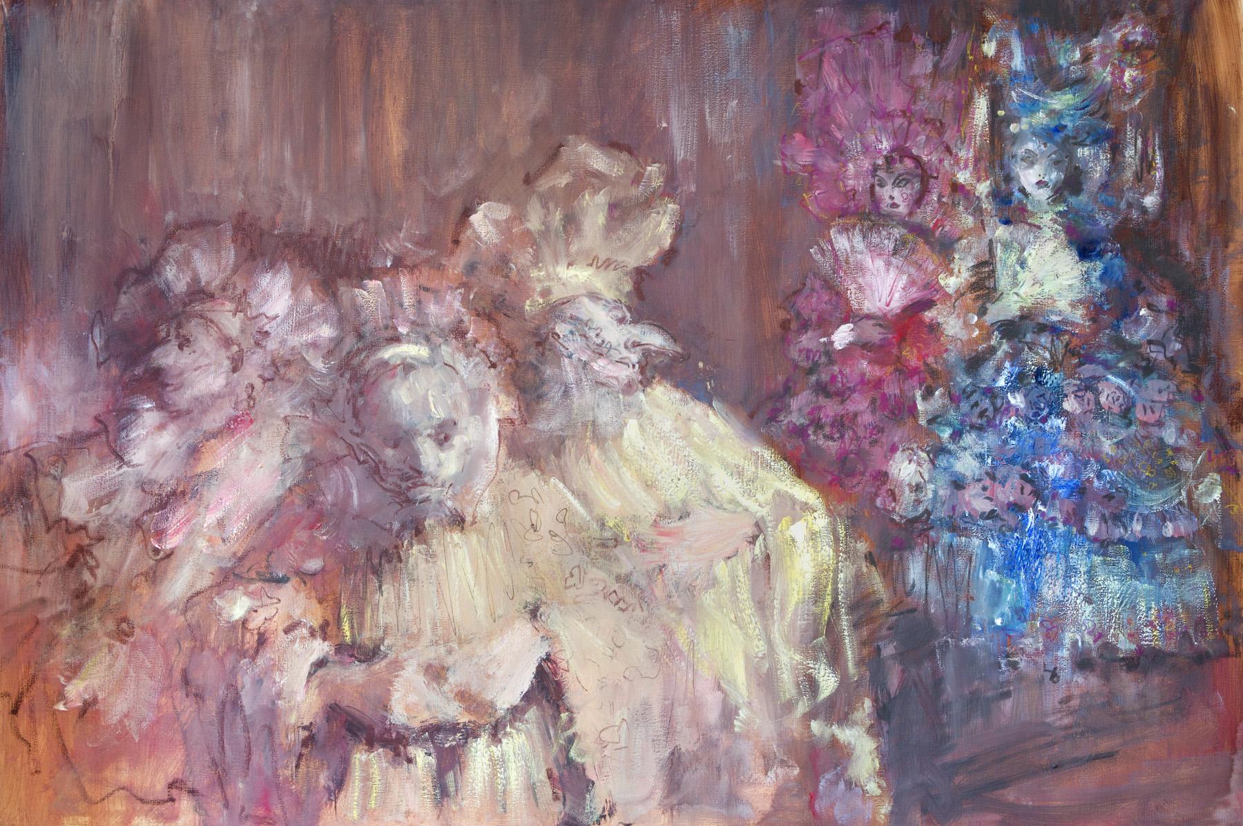 Карнавал. Original modern art painting
