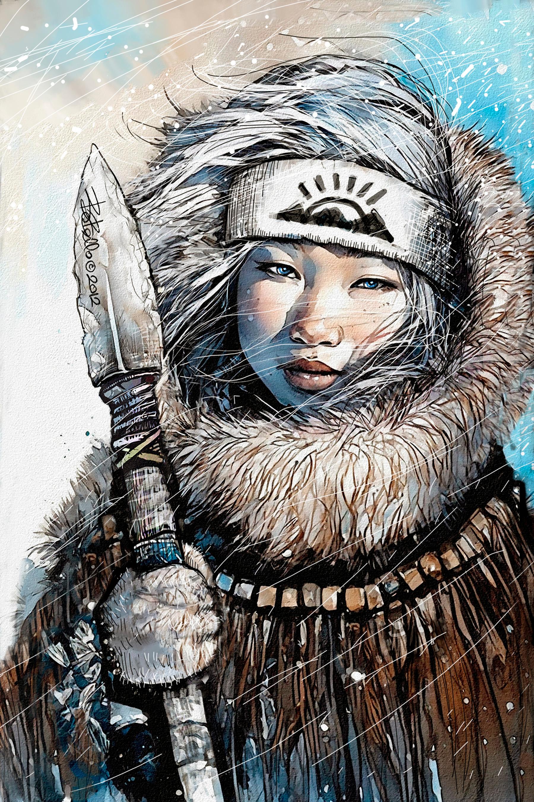 Alula Bora of Skybear. Original modern art painting