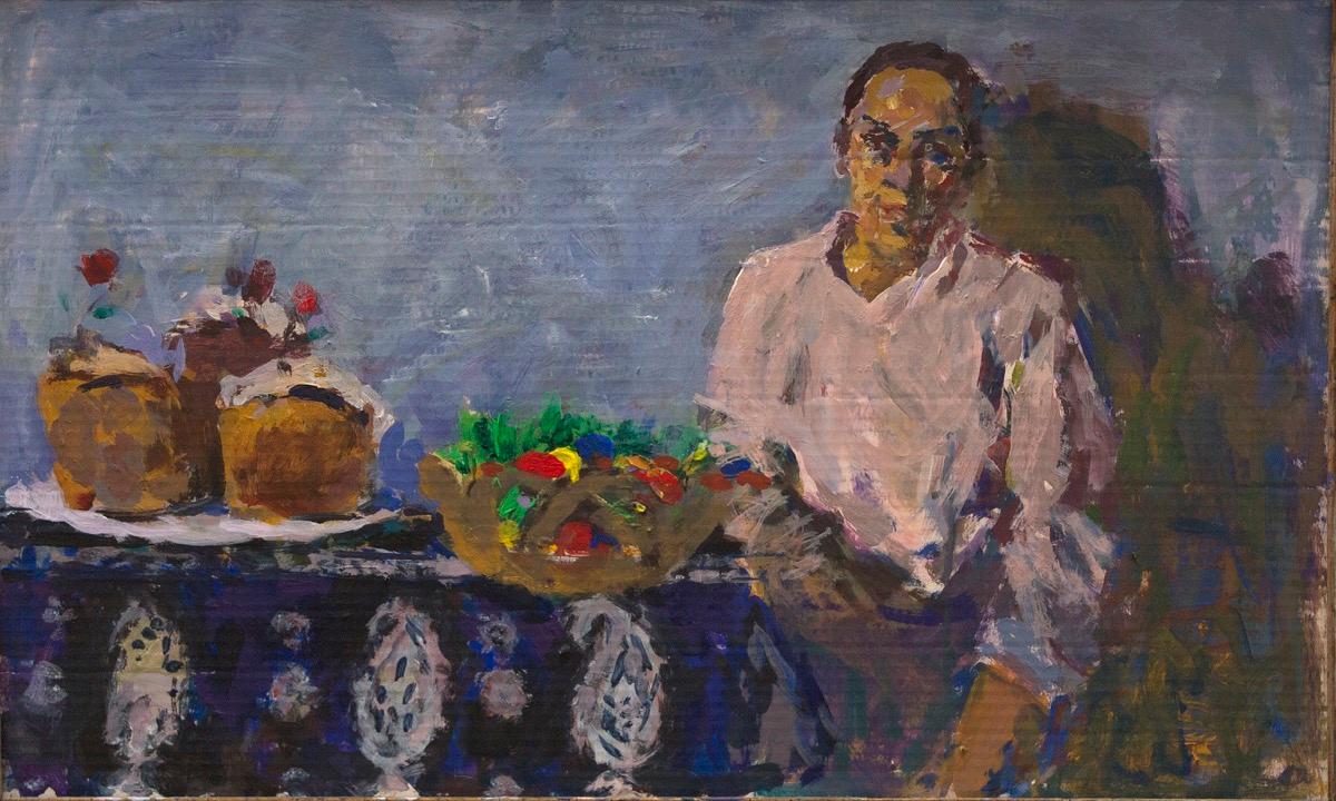 明天将是一个假期！. Original modern art painting