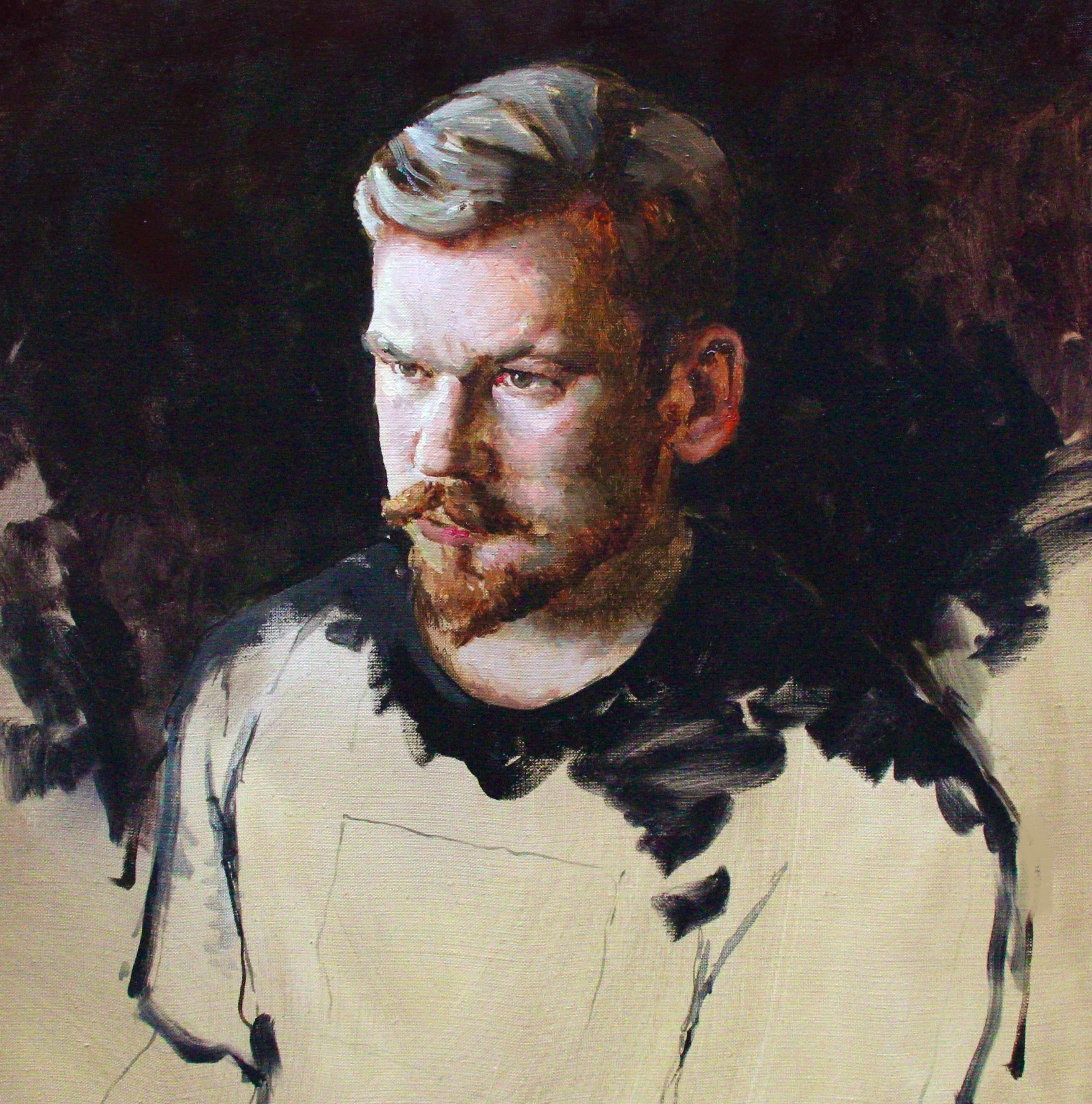 portrait of Dmitry. Original modern art painting