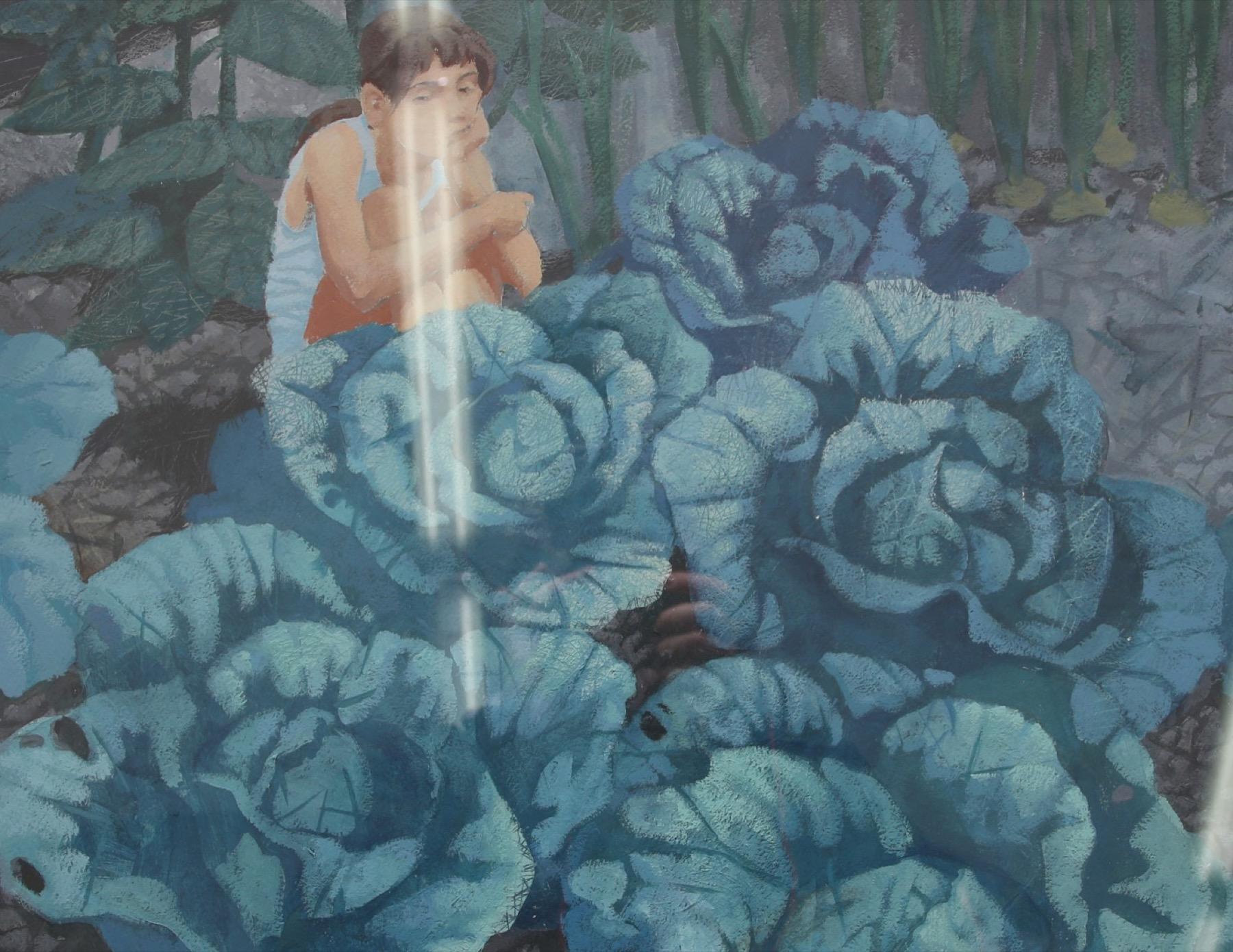 1977. Original modern art painting
