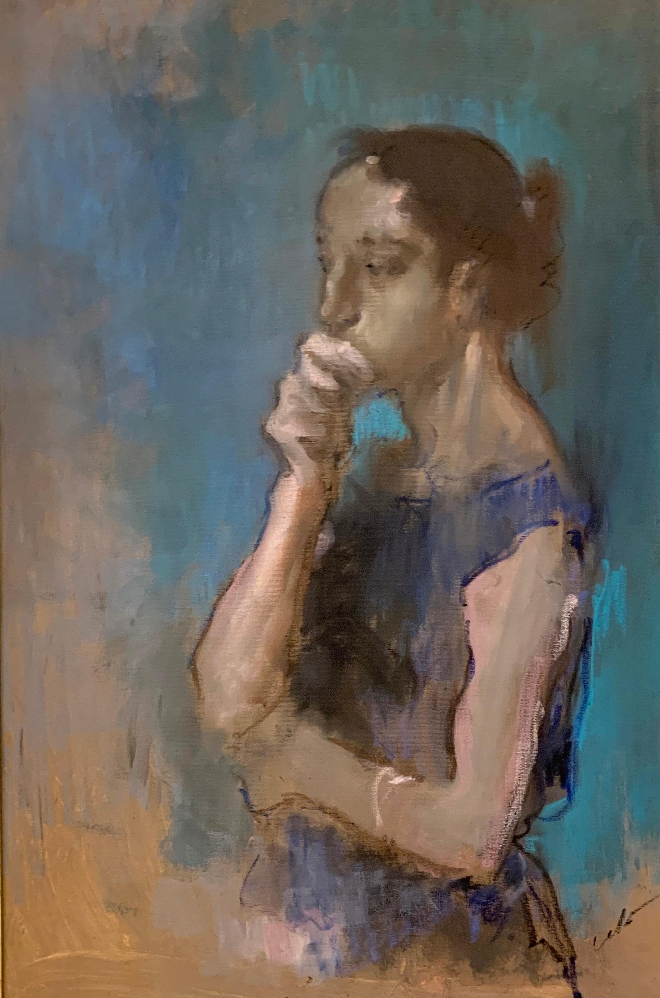 Внимание 2006. Original modern art painting