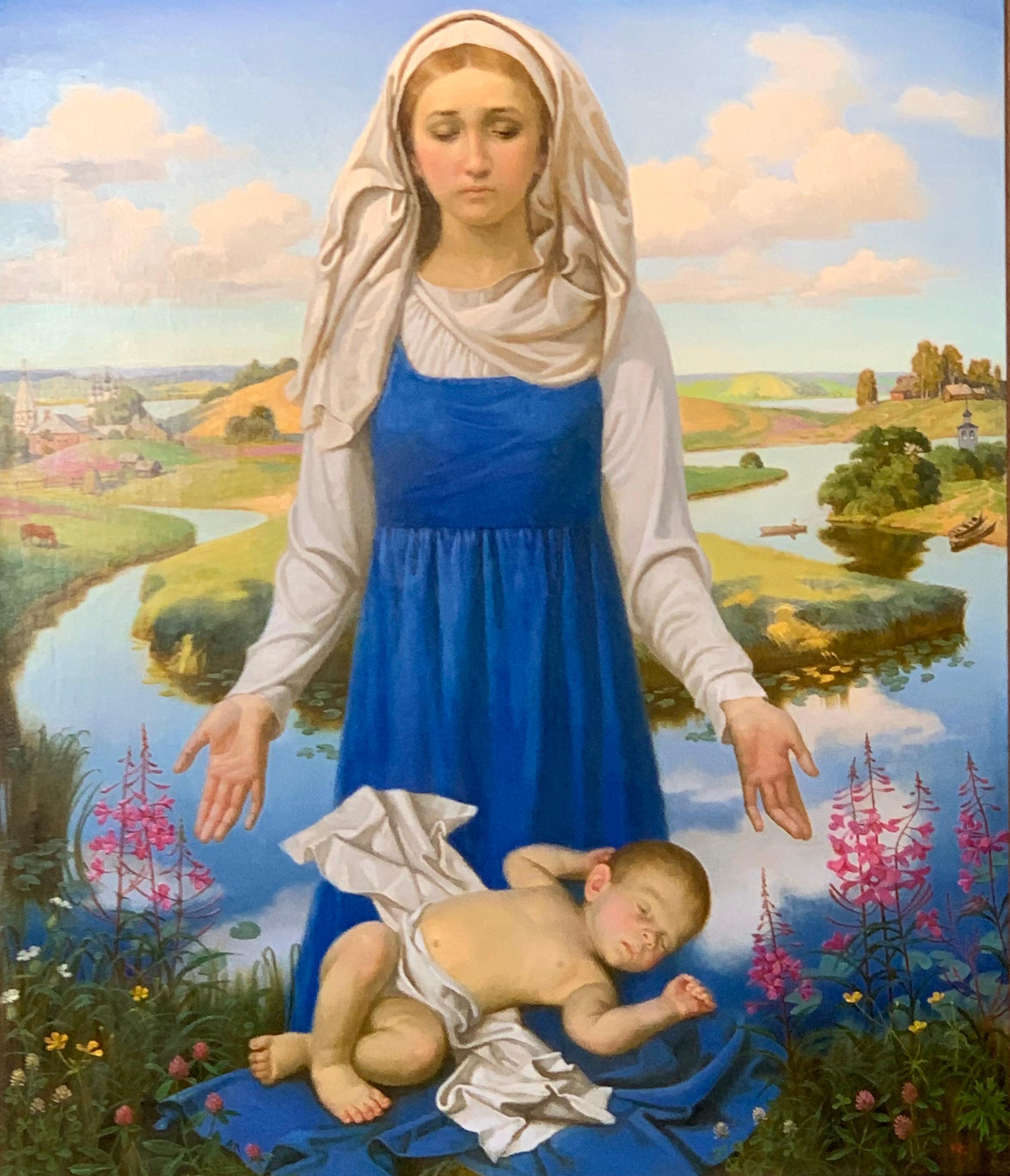 Свете тихий. Original modern art painting