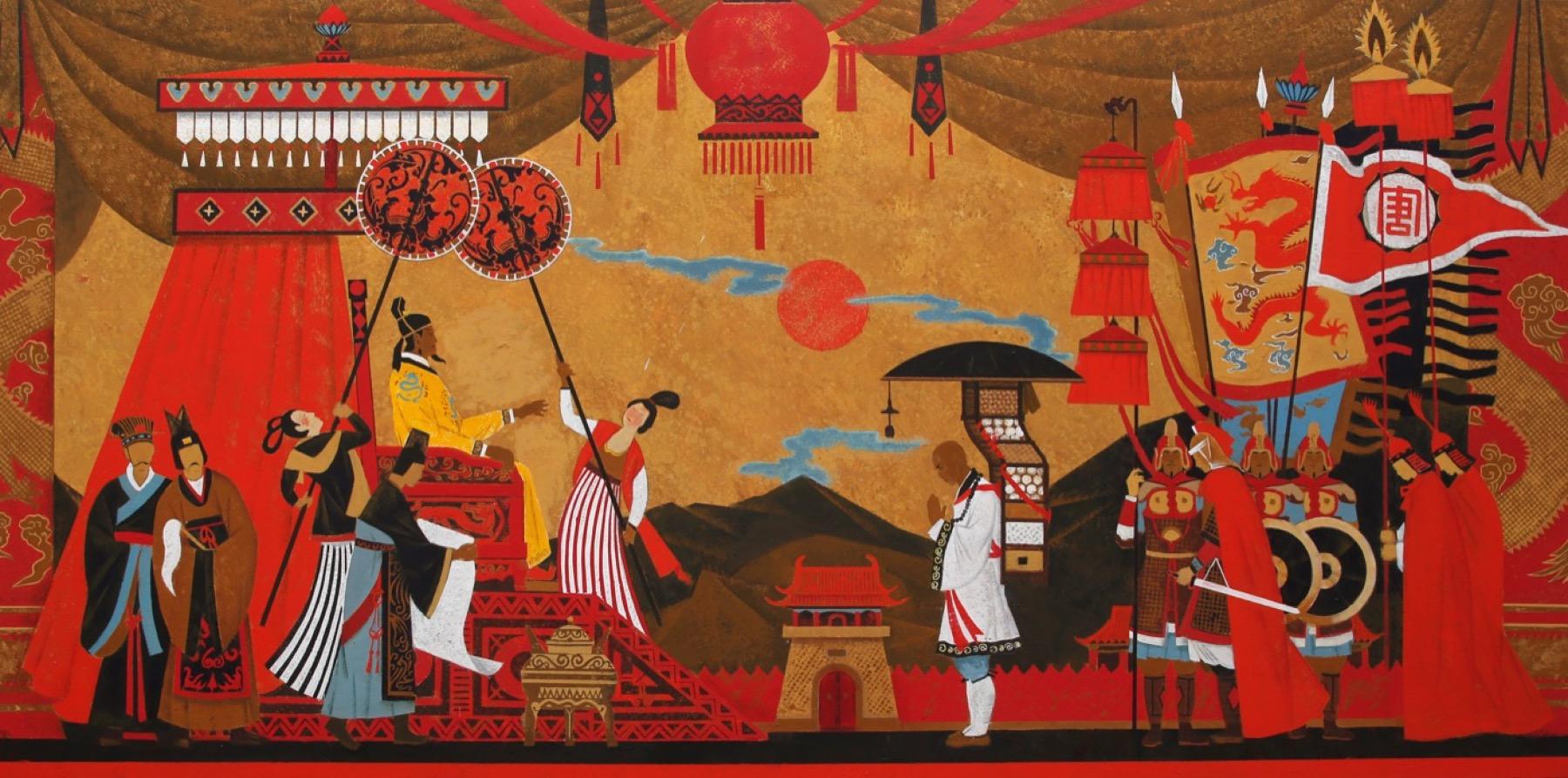 Чжоу Чжанке. Original modern art painting