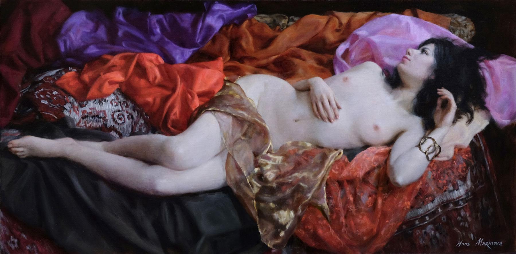 восточный мотив. Original modern art painting