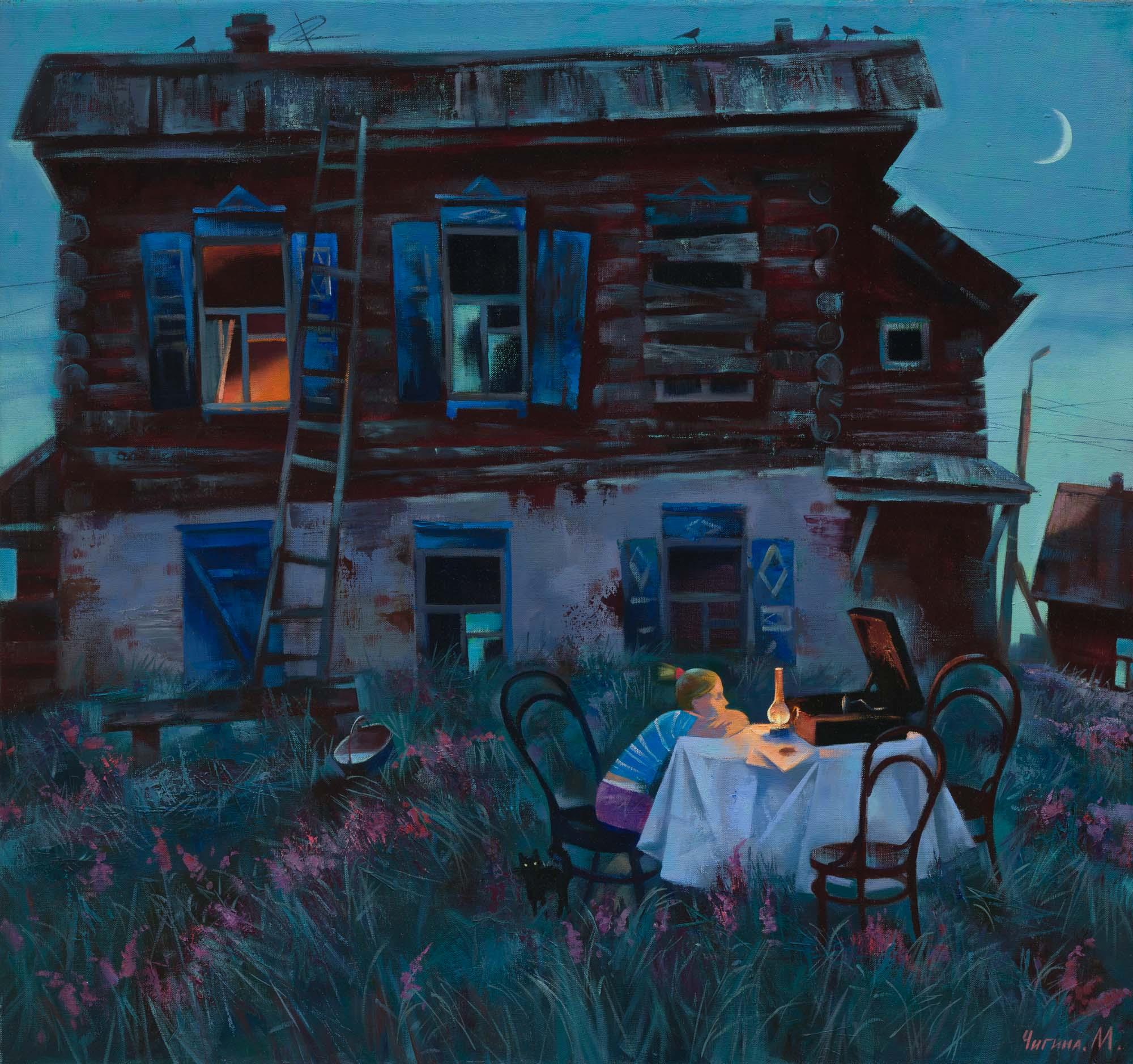 Забытая мелодия. Original modern art painting