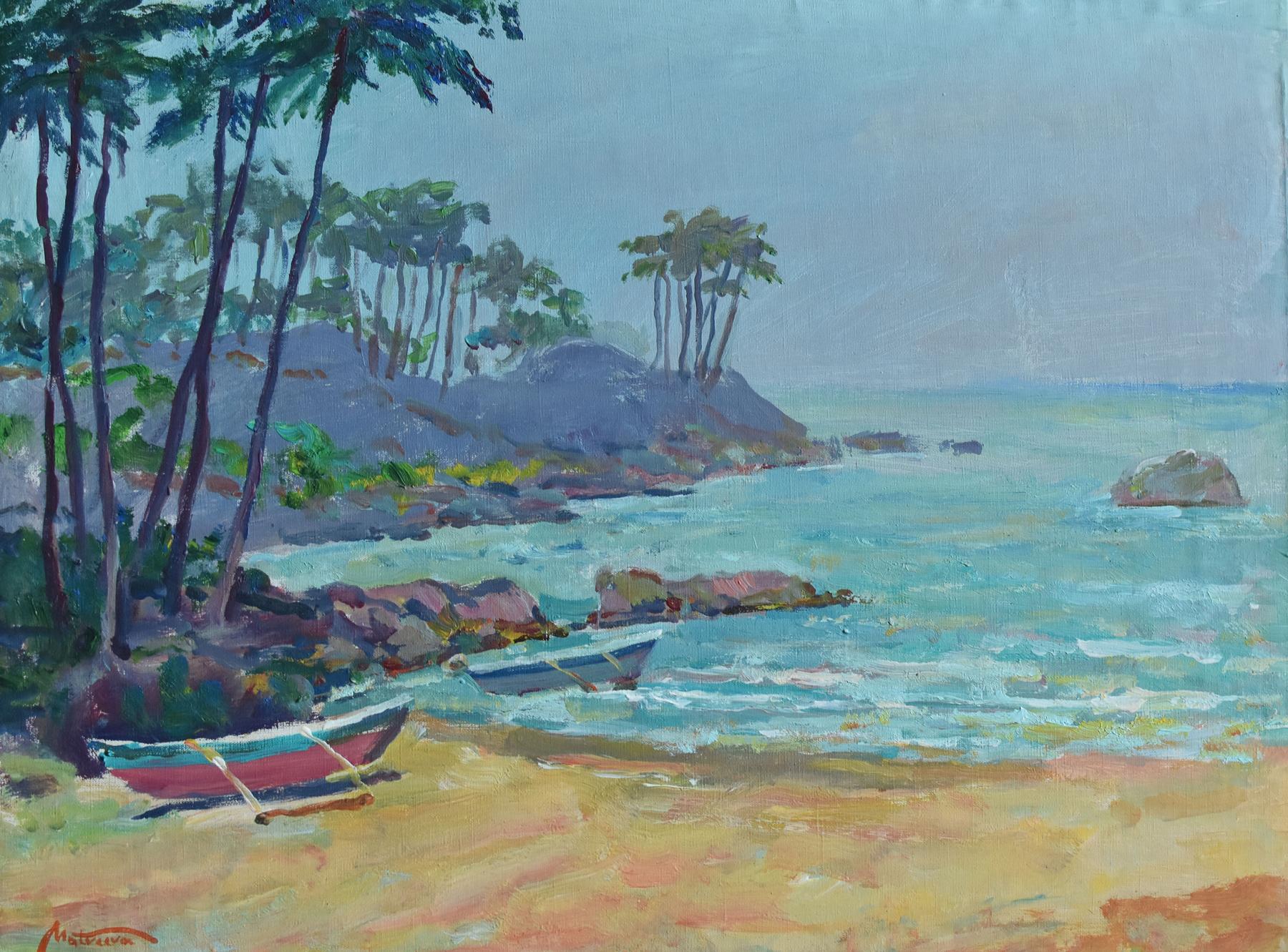 Goa landscape. Original modern art painting