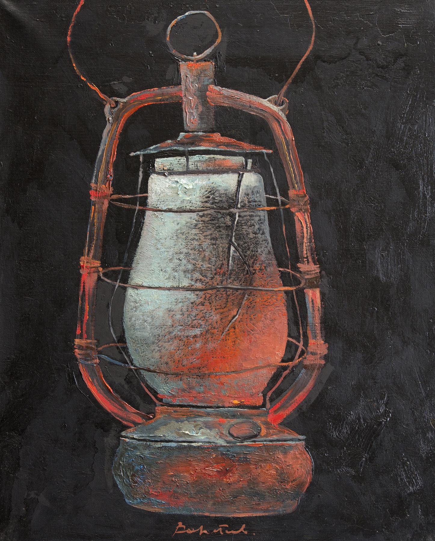 Lamp. Original modern art painting