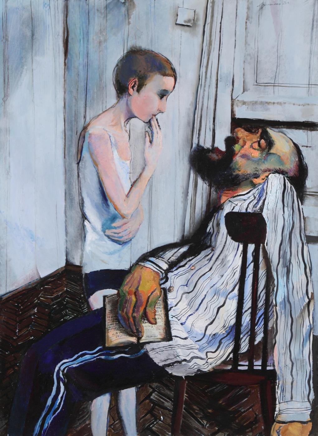 "雅各的梦想". Original modern art painting