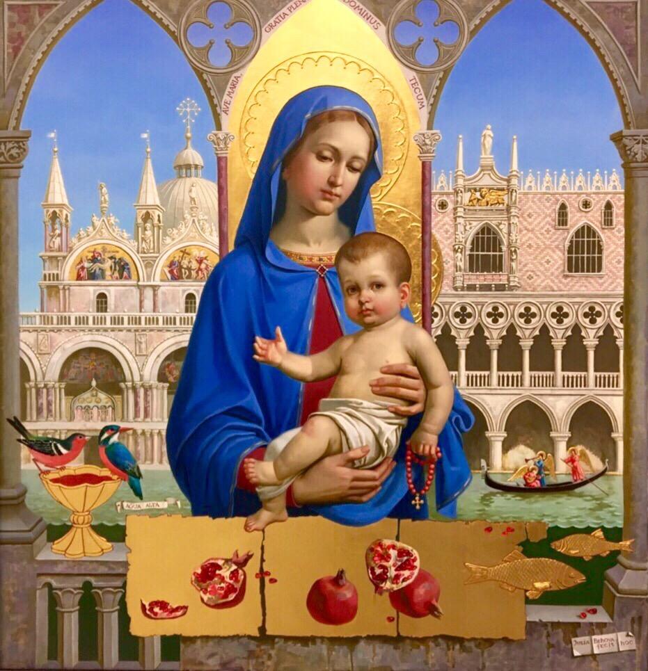 Venice Madonna. Original modern art painting