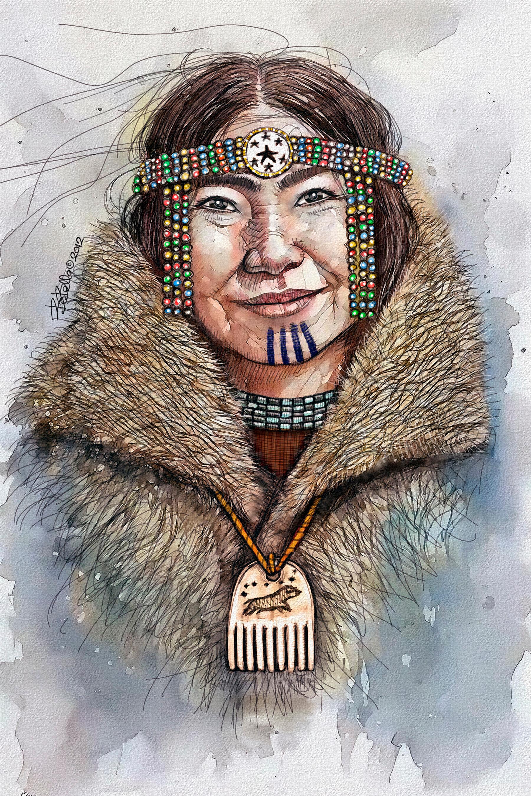 Tanaka of Skybear. Original modern art painting