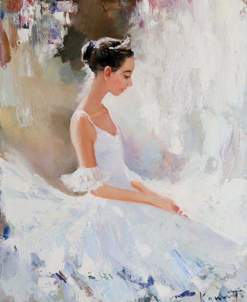 Ballerina. Original modern art painting