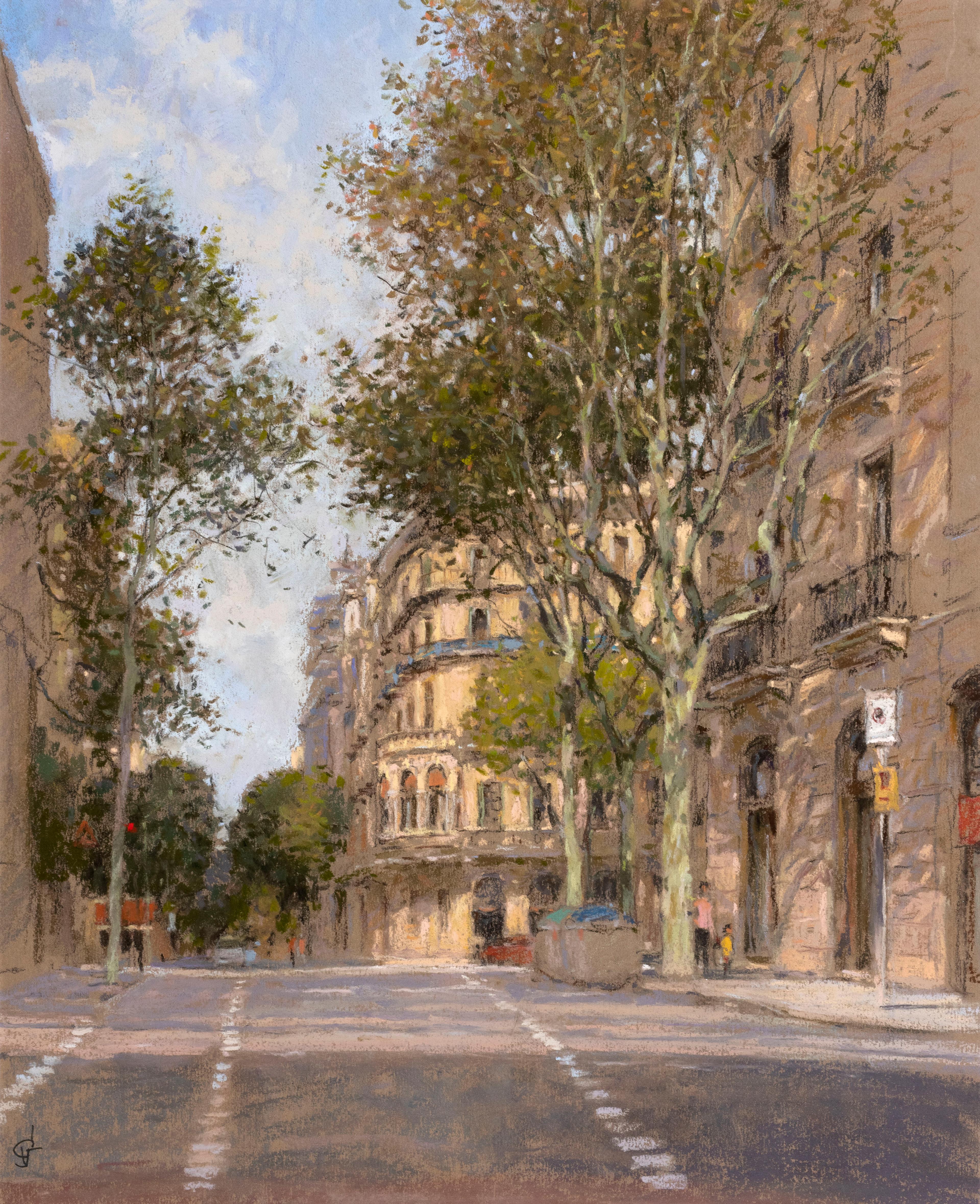 Барселона. Original modern art painting