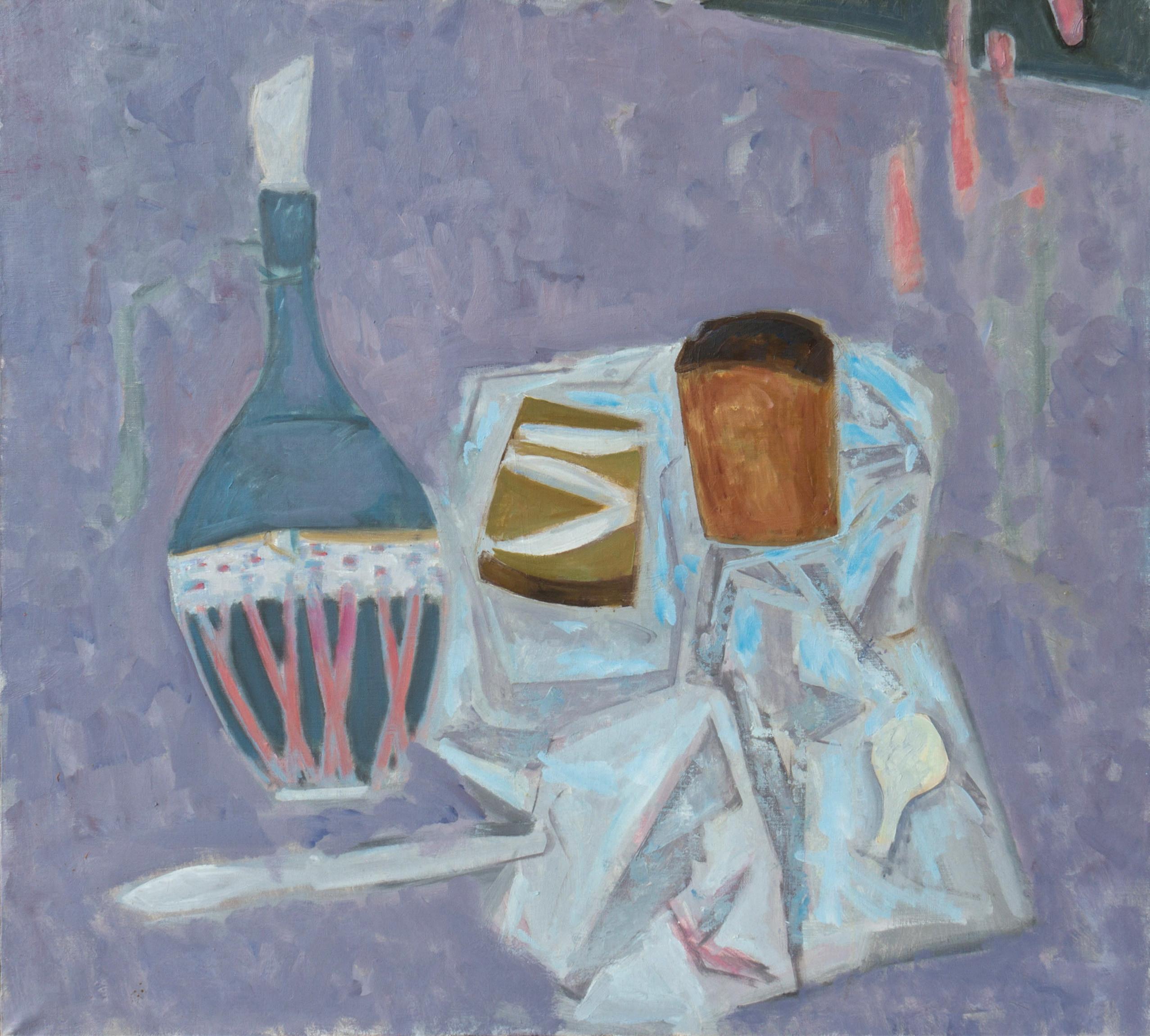 Still life with sprat. Original modern art painting