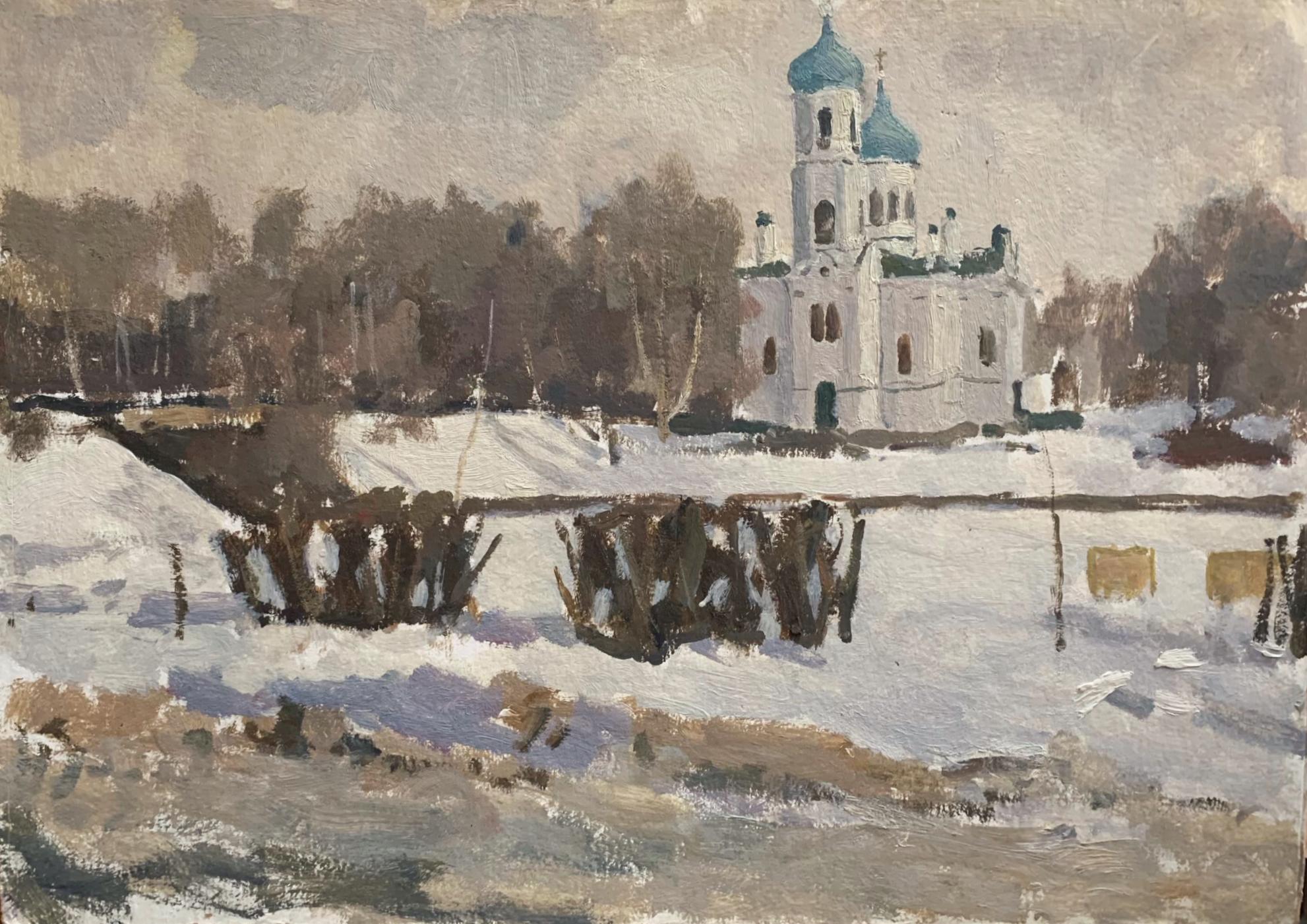 Старая Русса. Original modern art painting