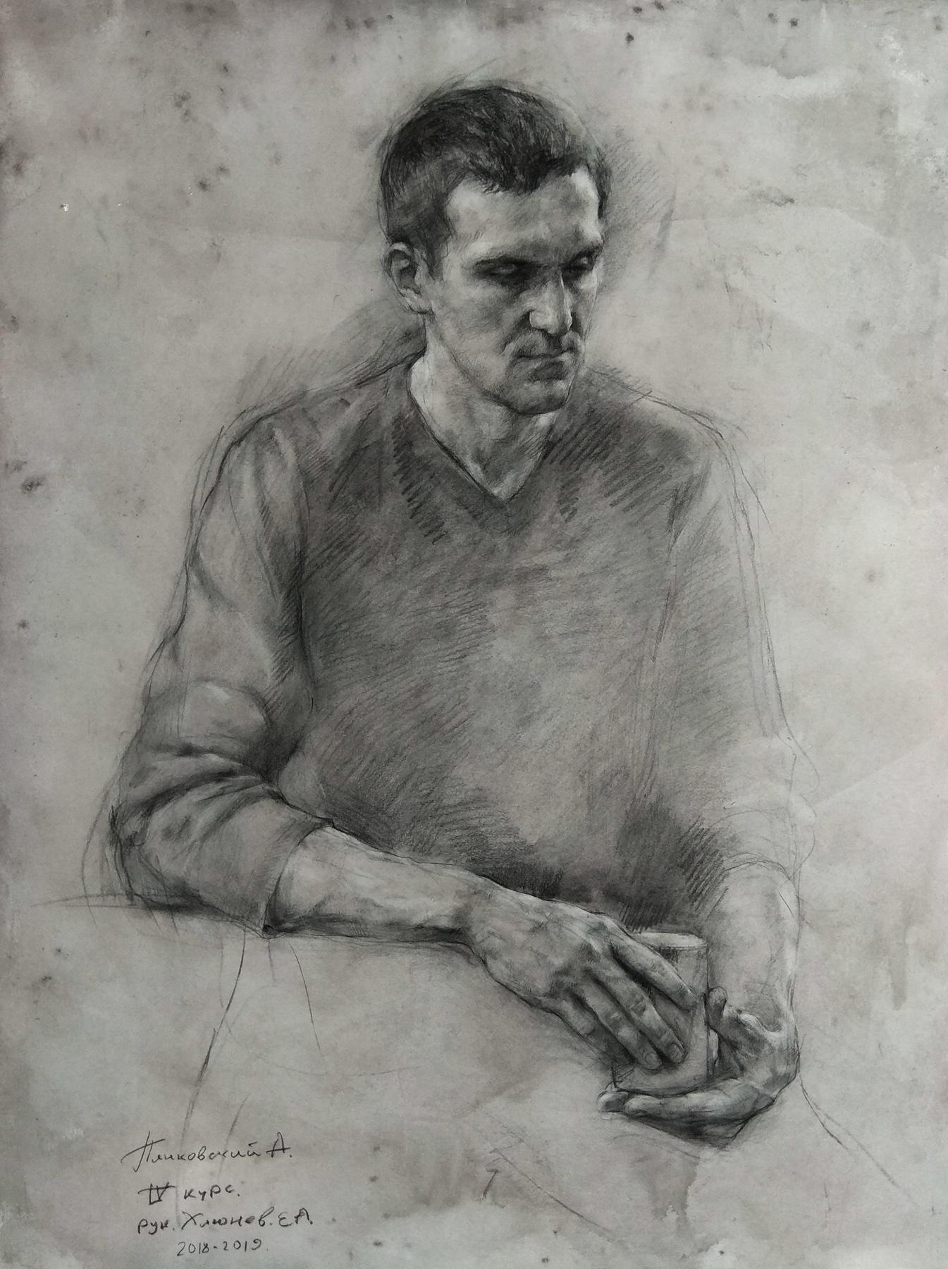 Портрет мужчины. Original modern art painting