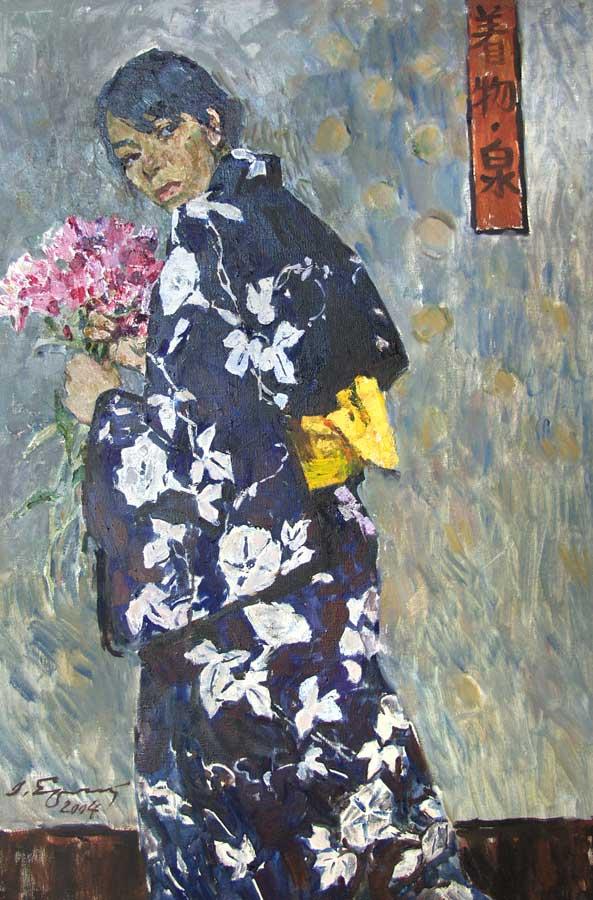 日语. Original modern art painting